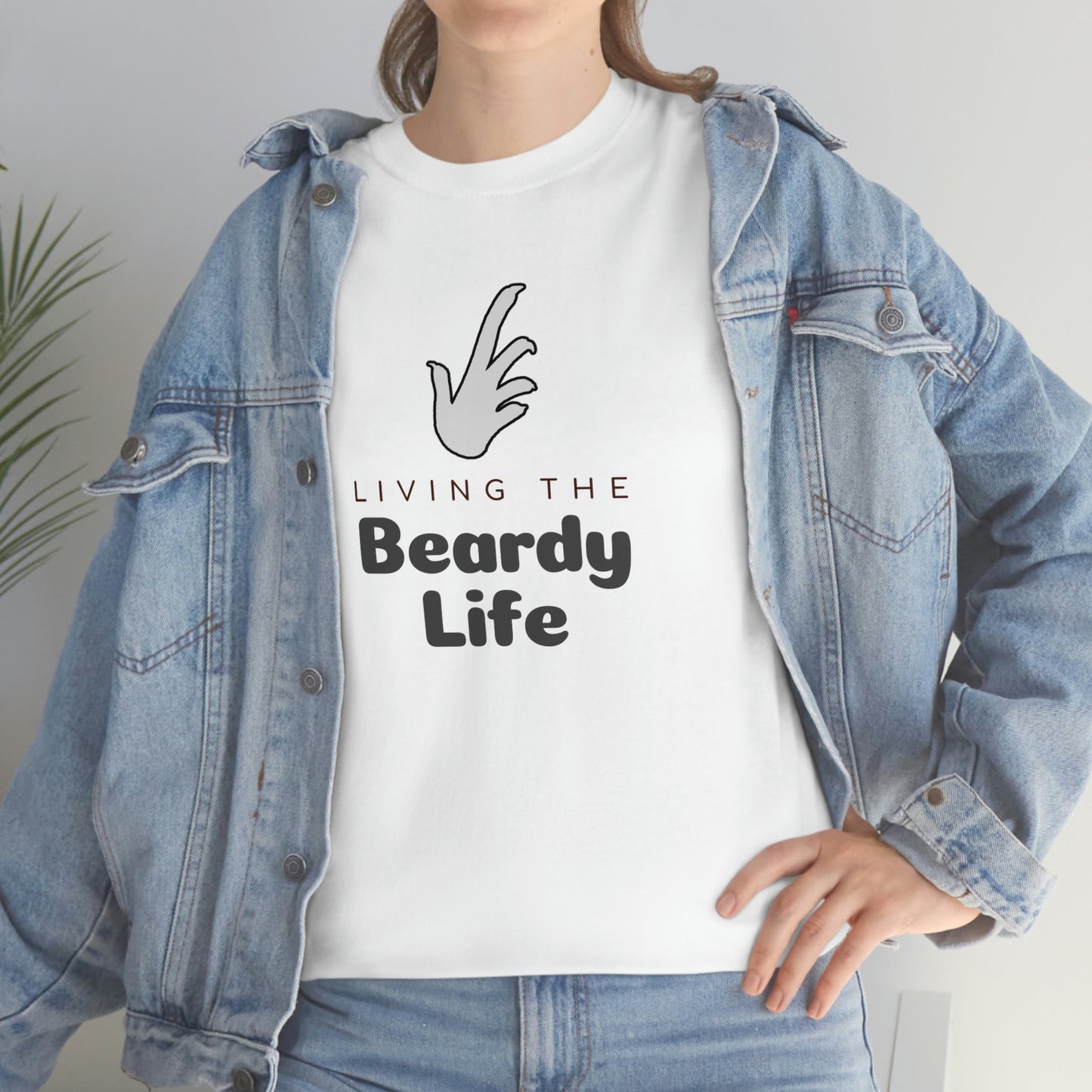 Living the Beardy Life Heavy Cotton T-Shirt