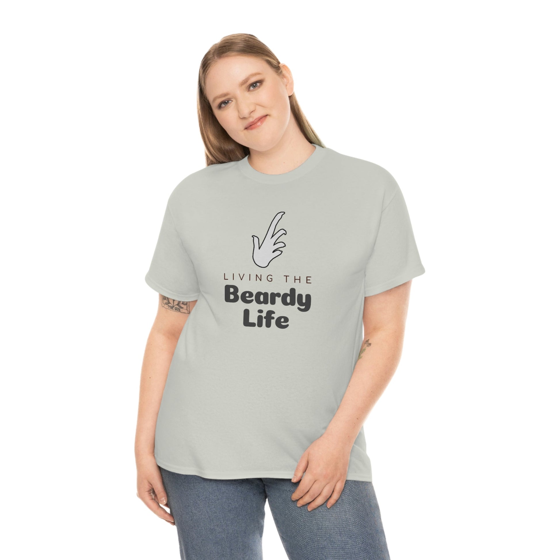 Living the Beardy Life Heavy Cotton T-Shirt