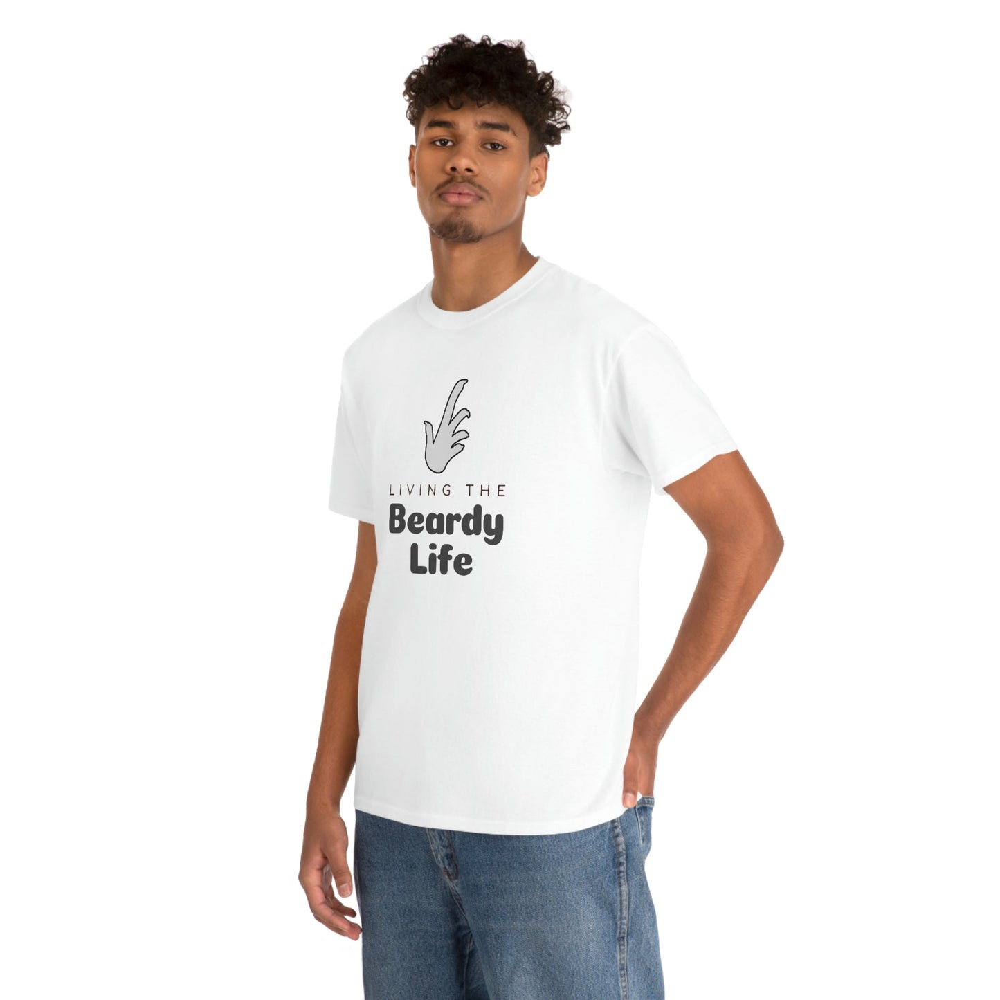 Living the Beardy Life Heavy Cotton T-Shirt