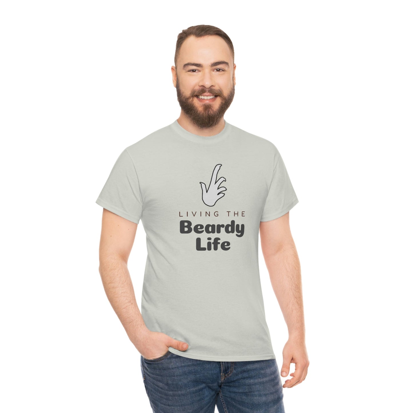 Living the Beardy Life Heavy Cotton T-Shirt