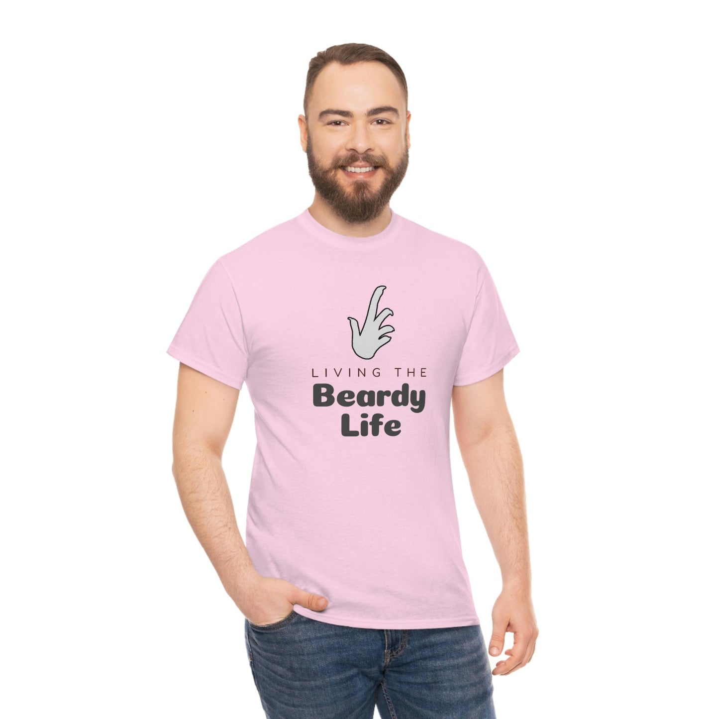 Living the Beardy Life Heavy Cotton T-Shirt
