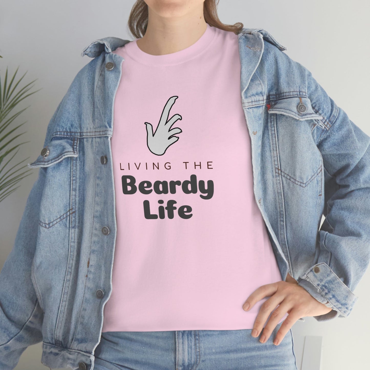 Living the Beardy Life Heavy Cotton T-Shirt