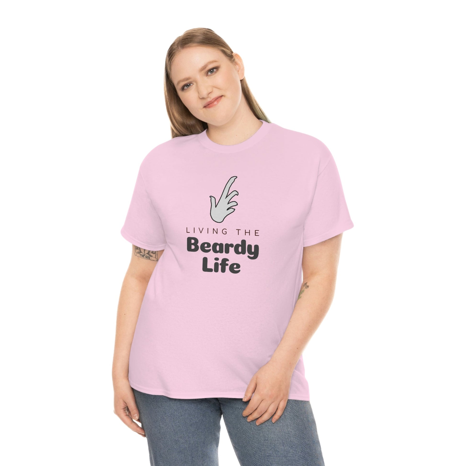 Living the Beardy Life Heavy Cotton T-Shirt