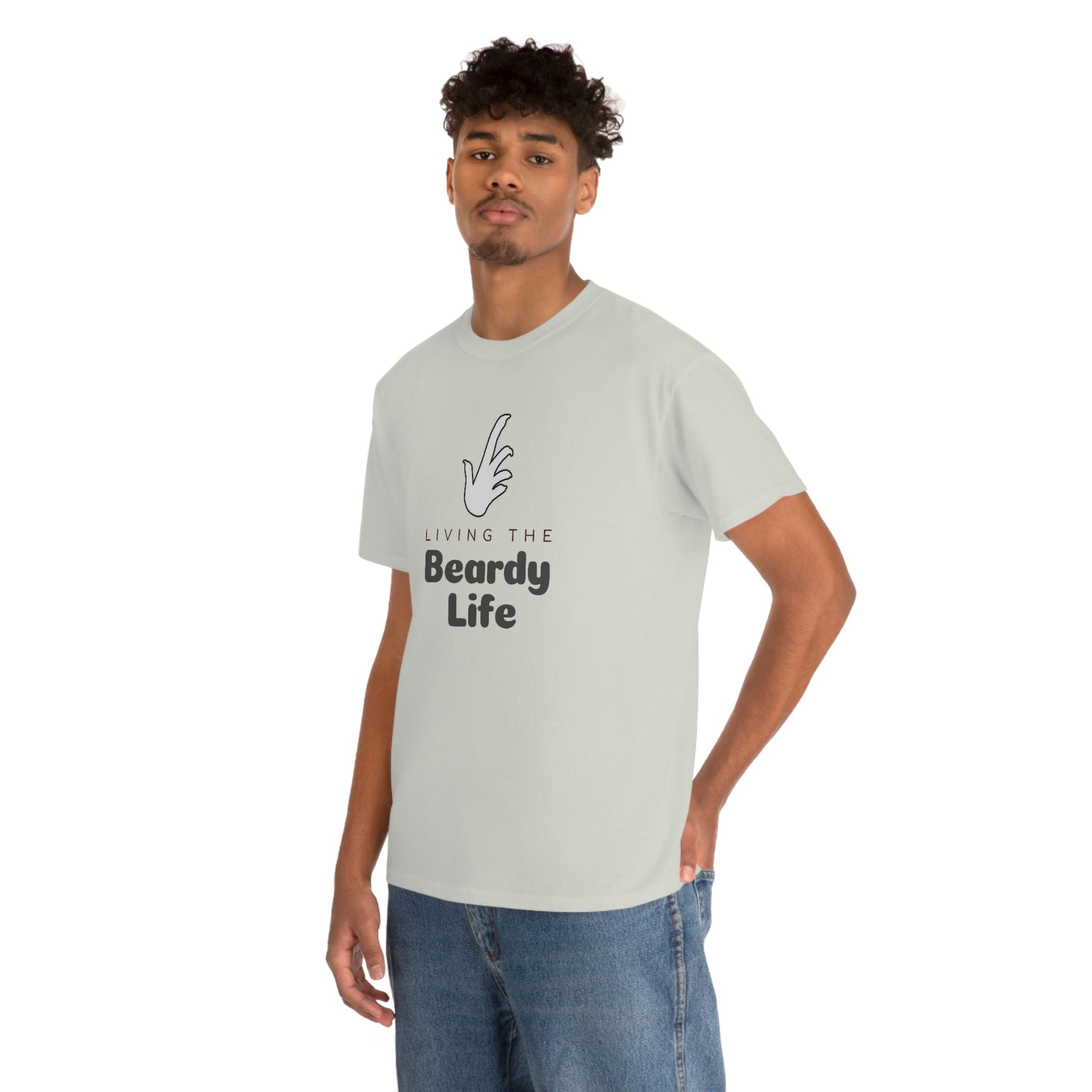 Living the Beardy Life Heavy Cotton T-Shirt