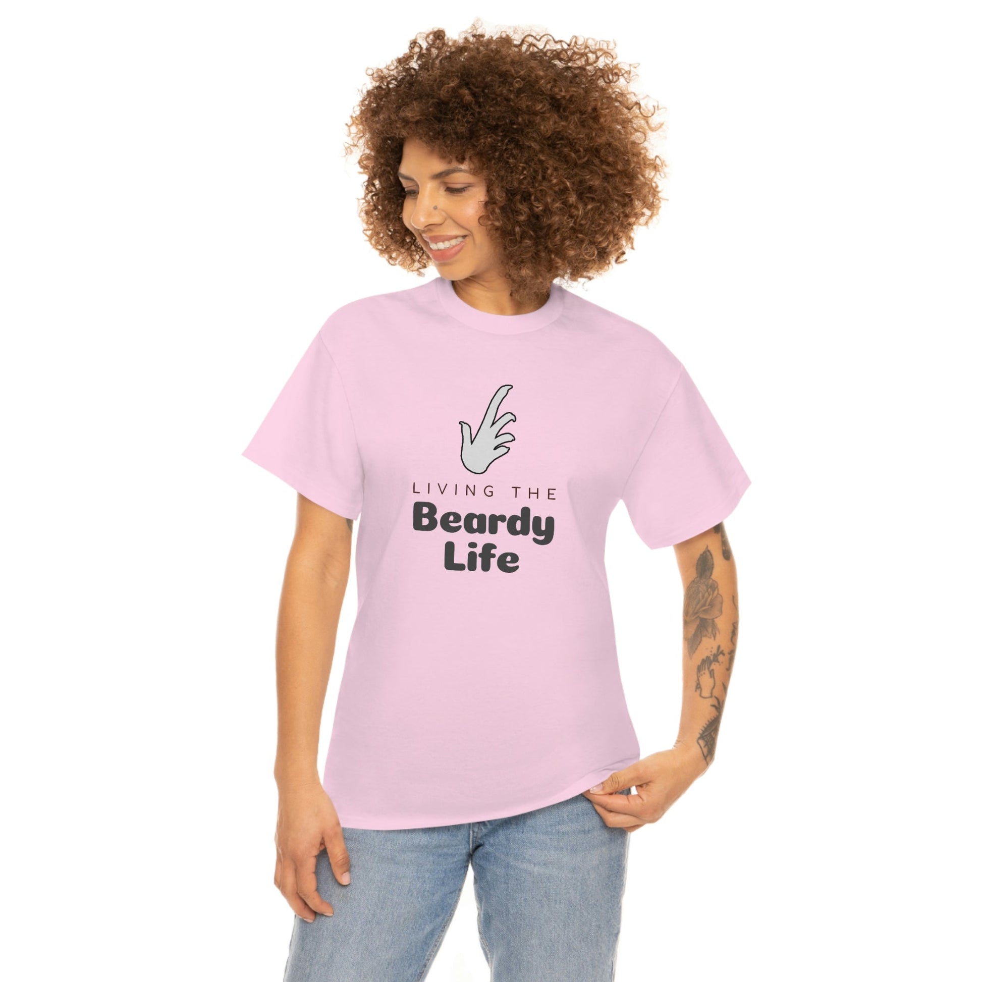 Living the Beardy Life Heavy Cotton T-Shirt