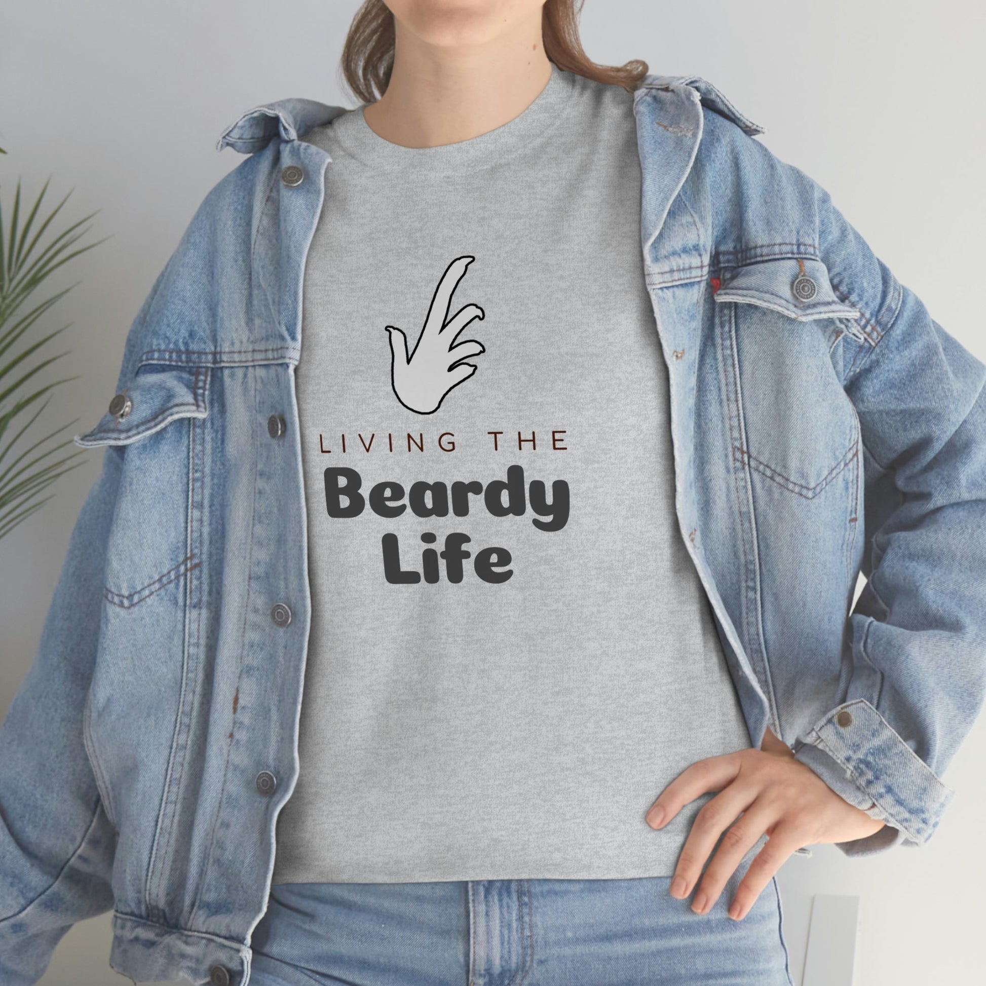Living the Beardy Life Heavy Cotton T-Shirt