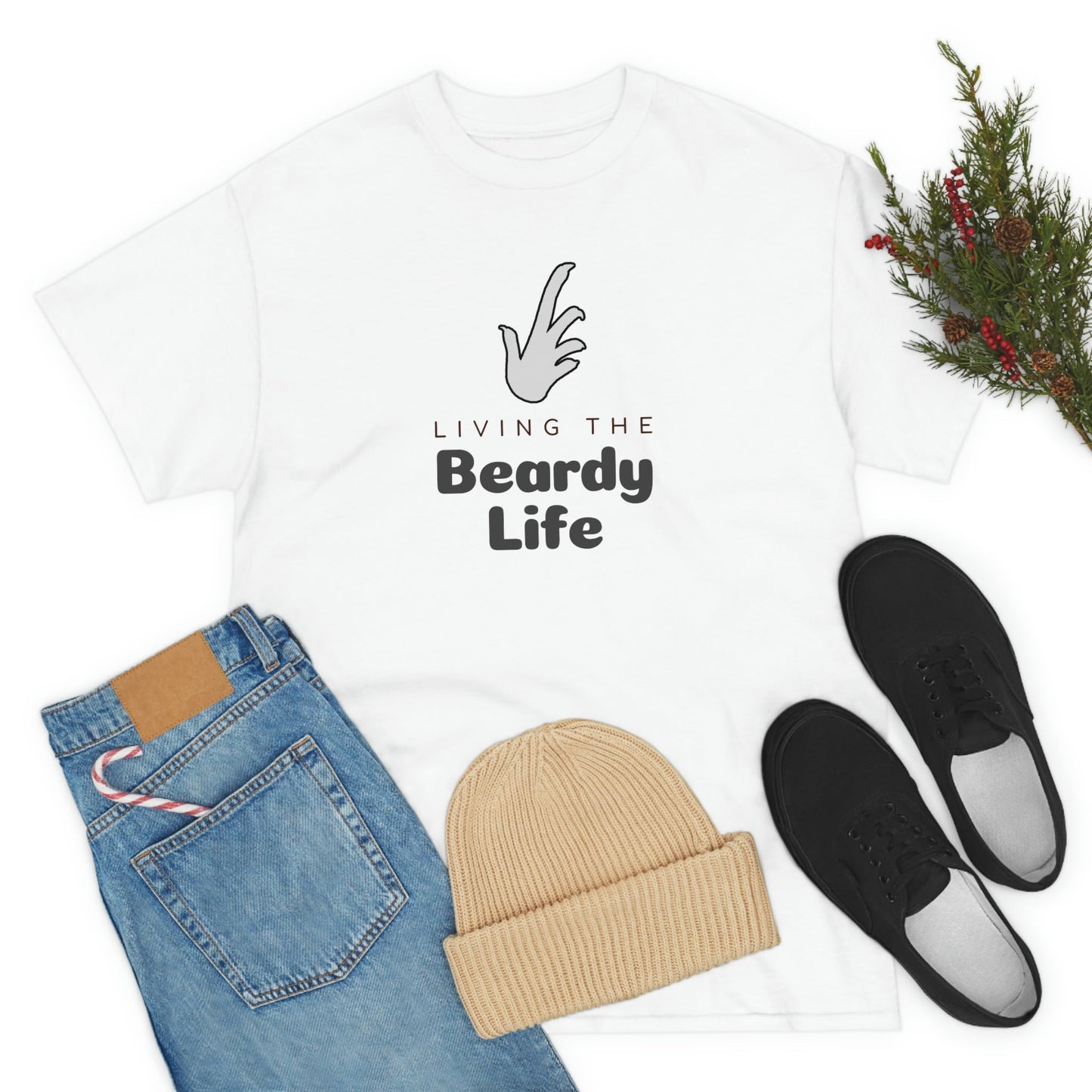 Living the Beardy Life Heavy Cotton T-Shirt
