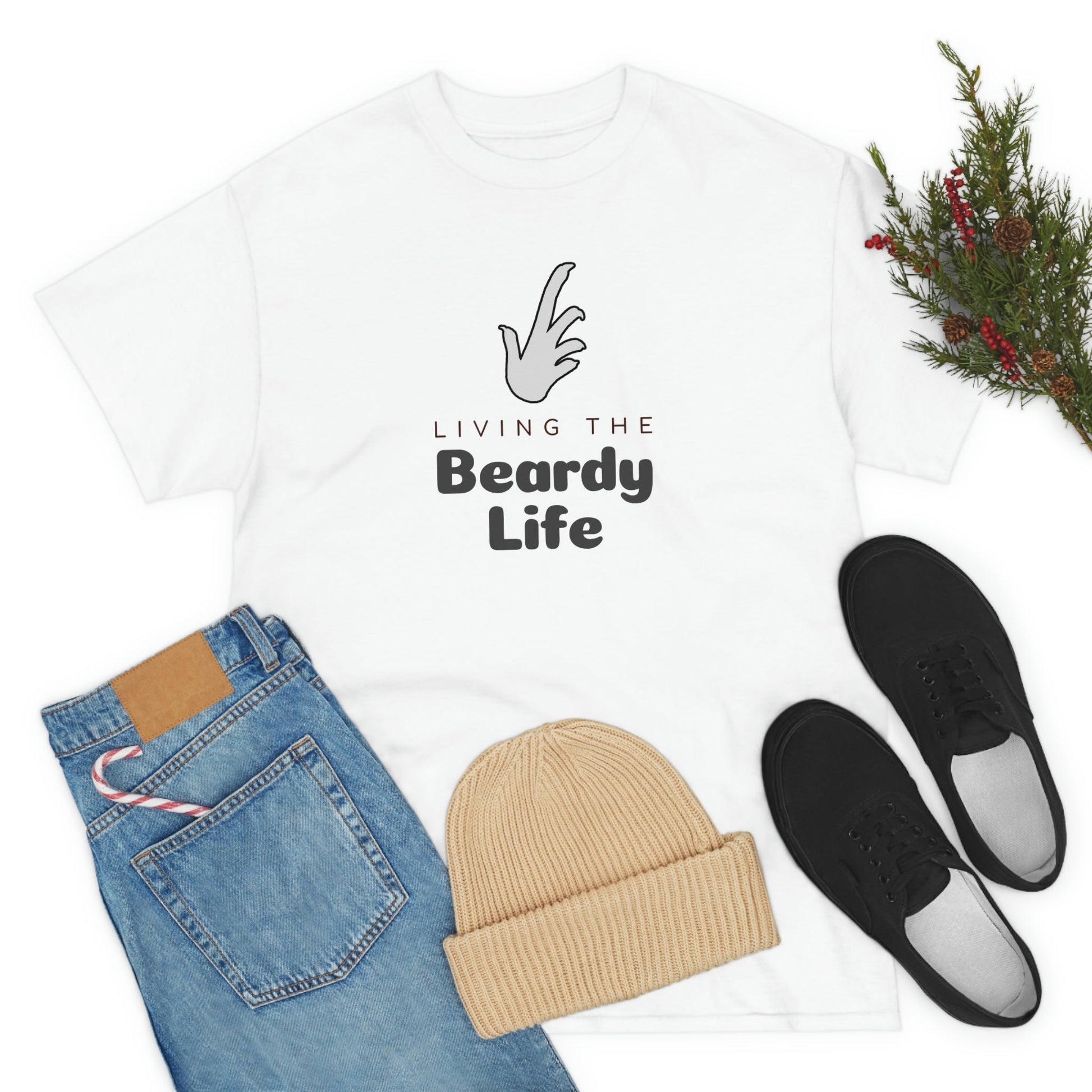 Living the Beardy Life Heavy Cotton T-Shirt