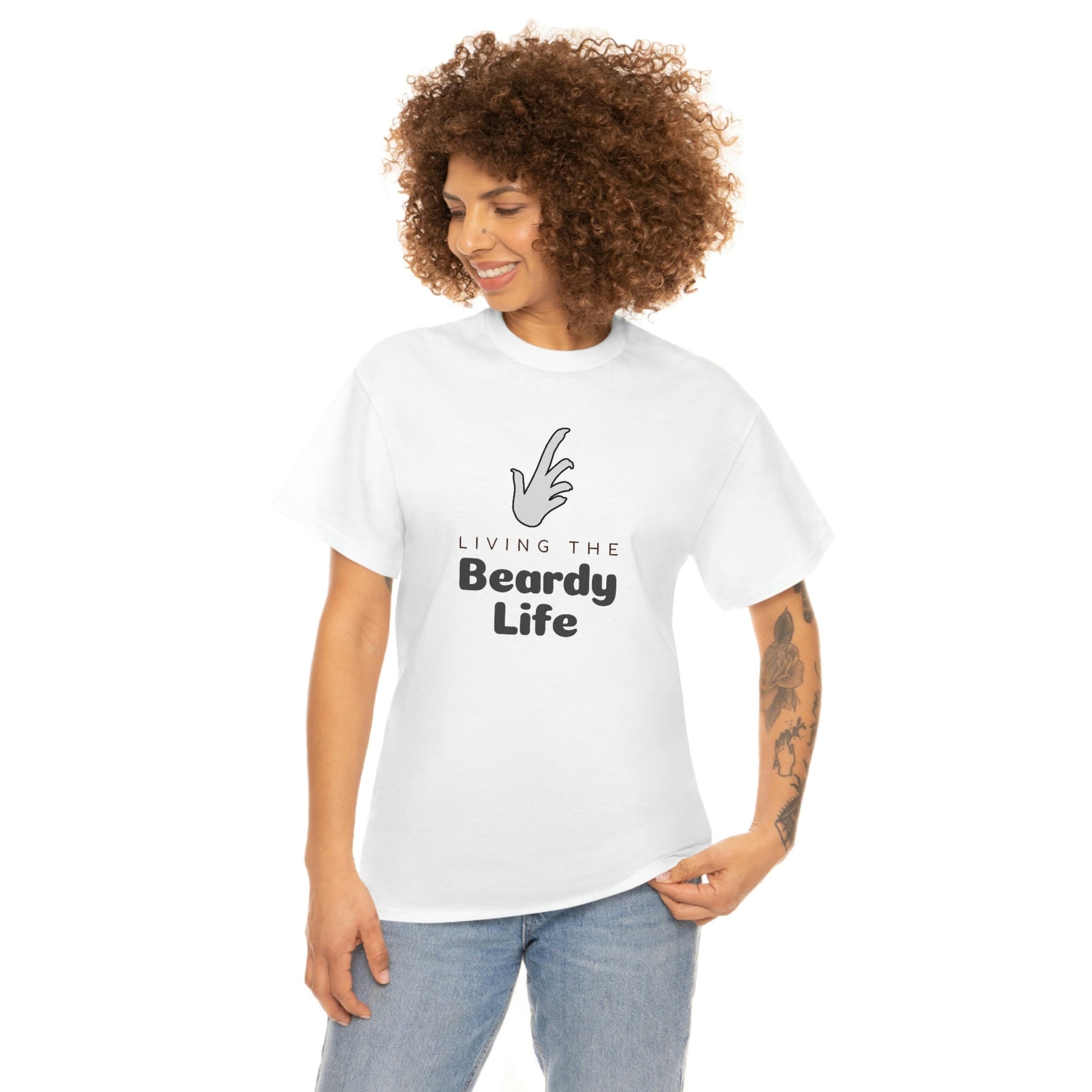 Living the Beardy Life Heavy Cotton T-Shirt