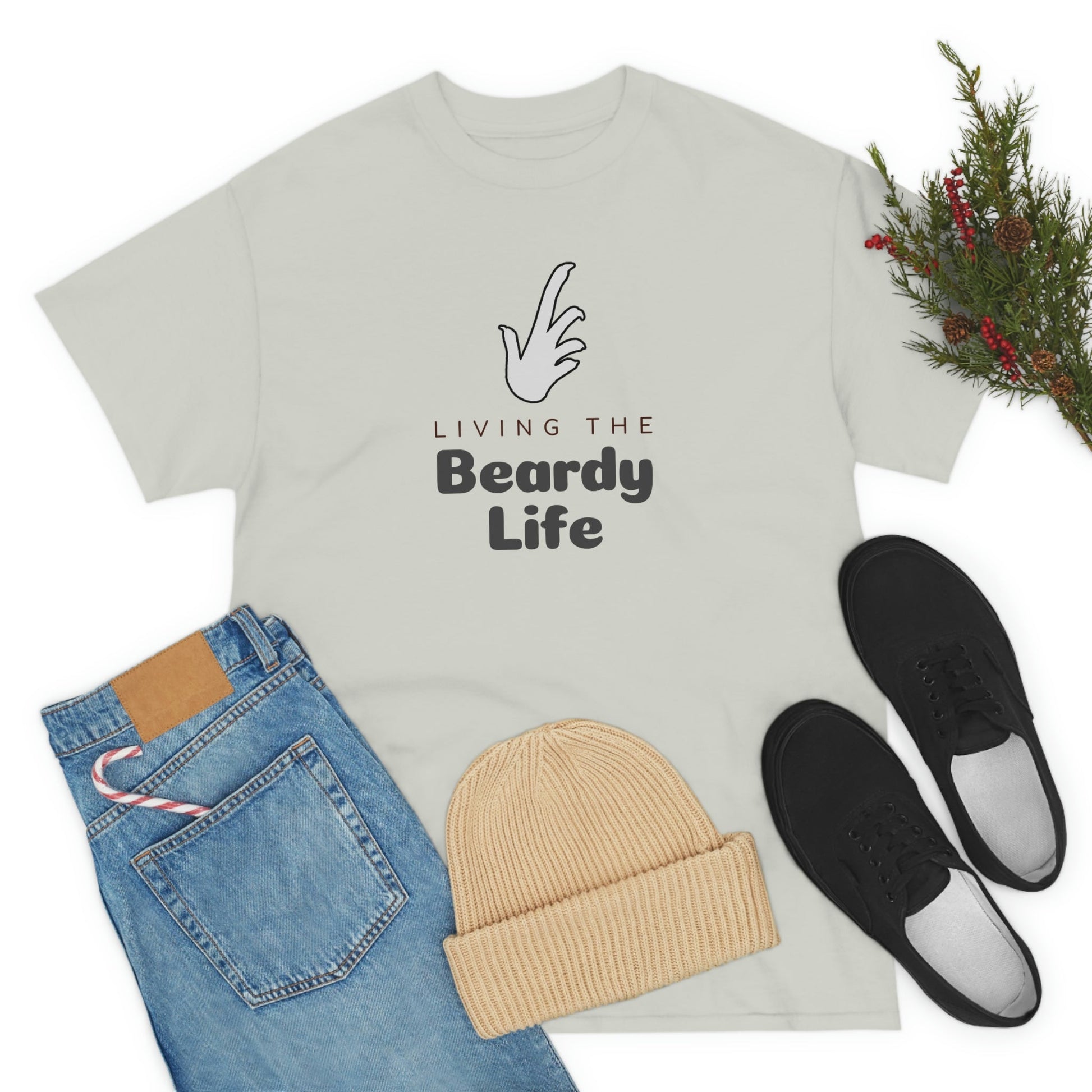 Living the Beardy Life Heavy Cotton T-Shirt