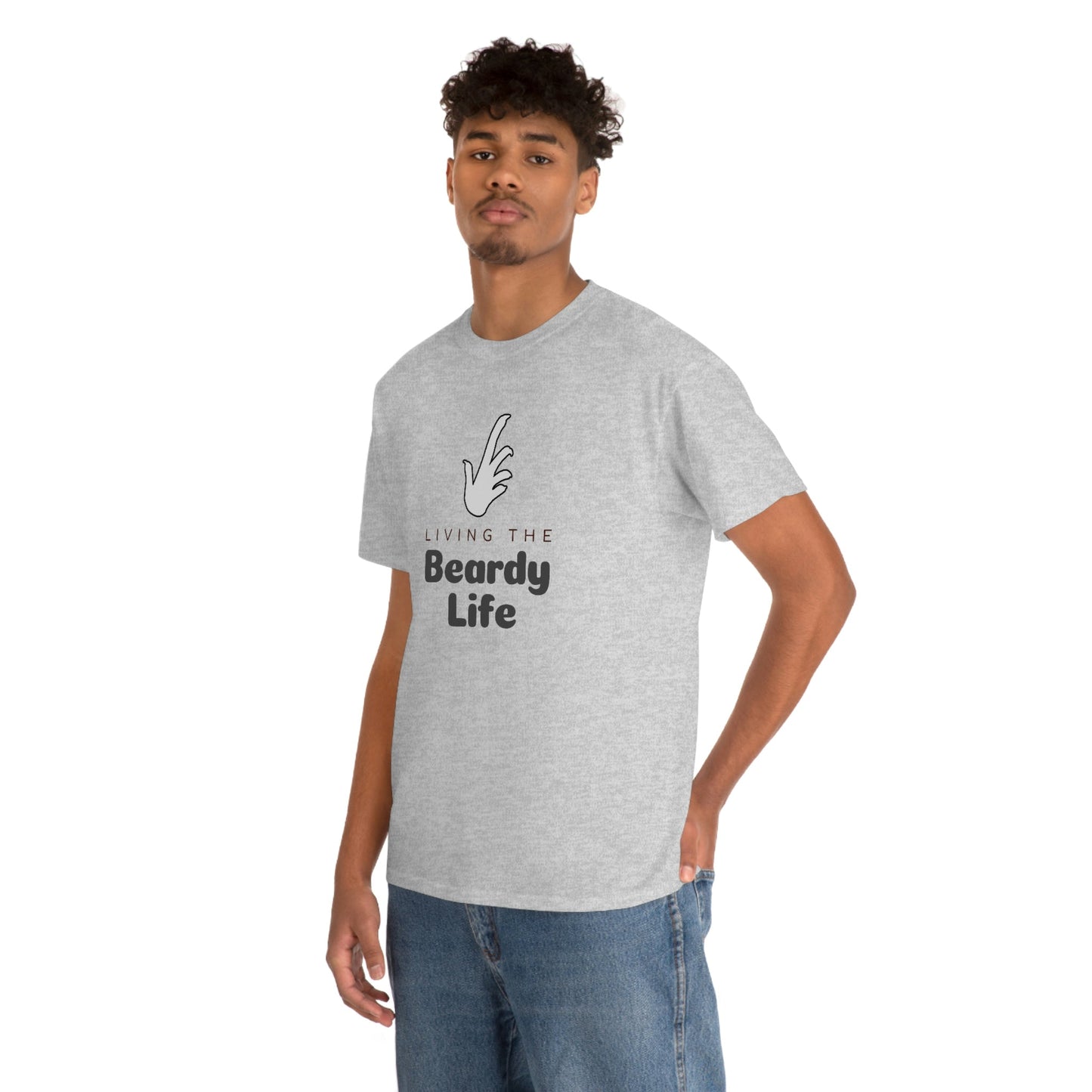 Living the Beardy Life Heavy Cotton T-Shirt