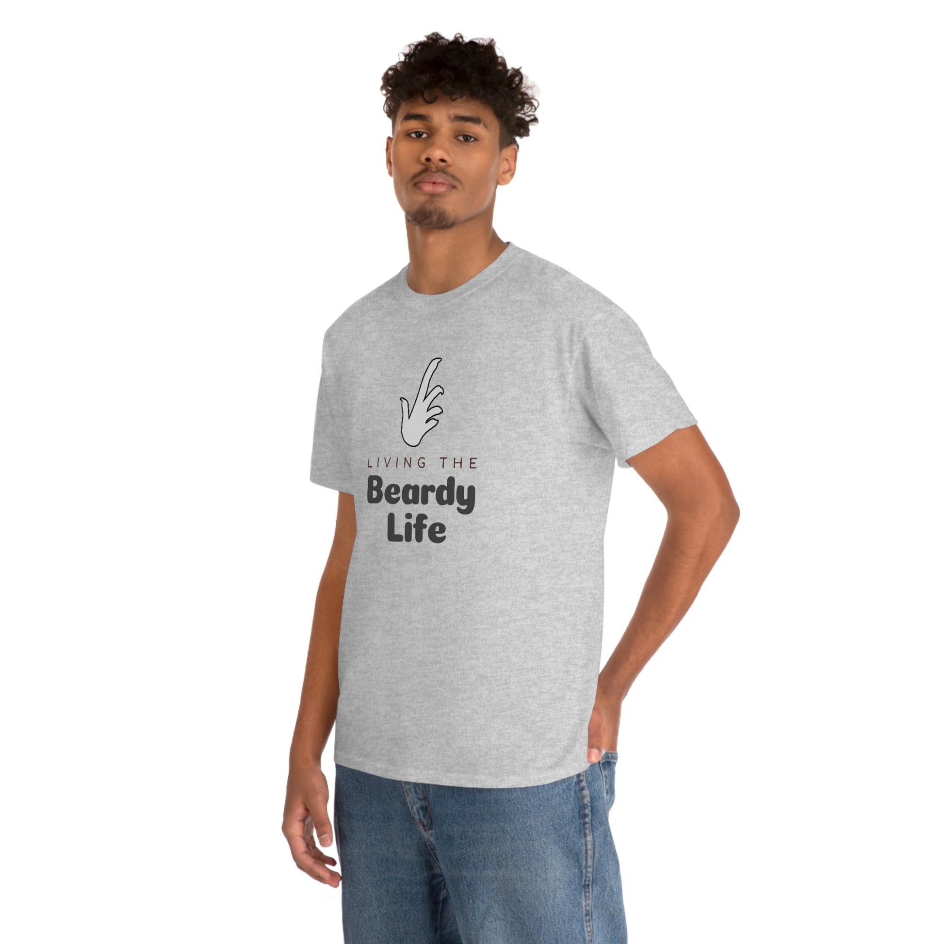 Living the Beardy Life Heavy Cotton T-Shirt
