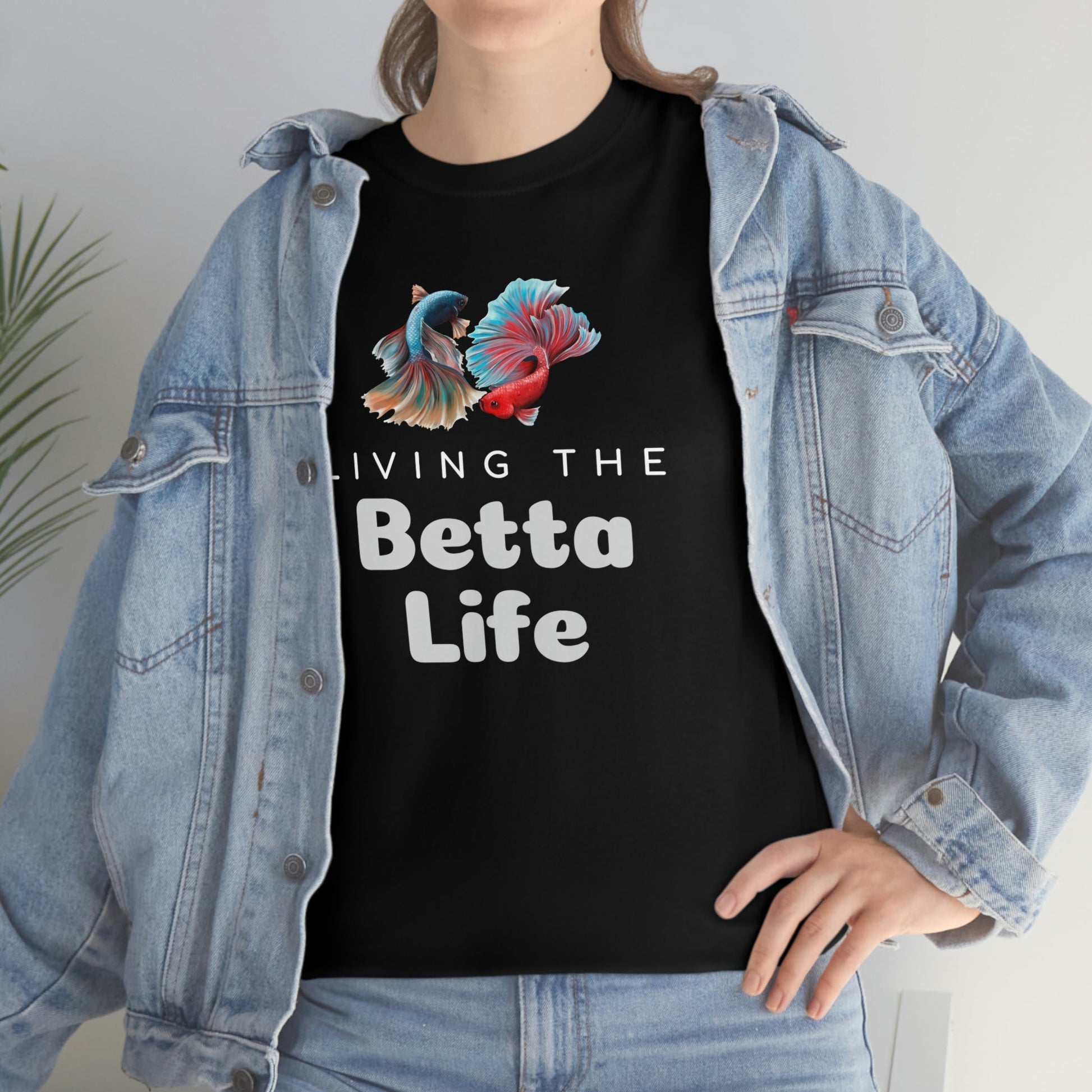 Living the Betta Life Heavy Cotton T-Shirt