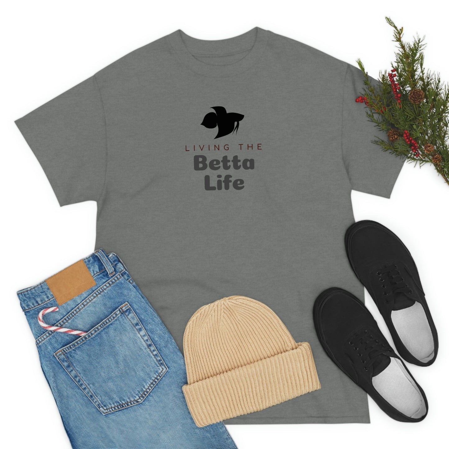 Living the Betta Life Heavy Cotton T-Shirt