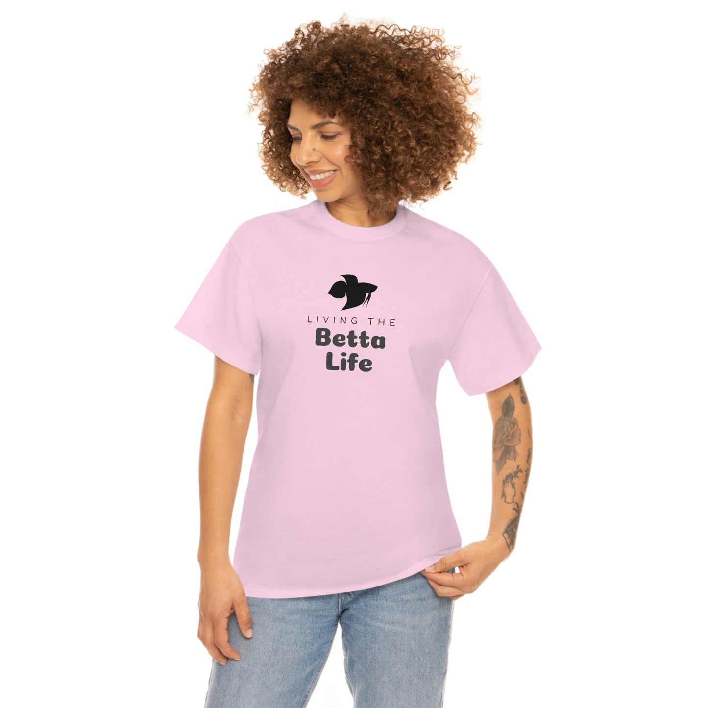 Living the Betta Life Heavy Cotton T-Shirt