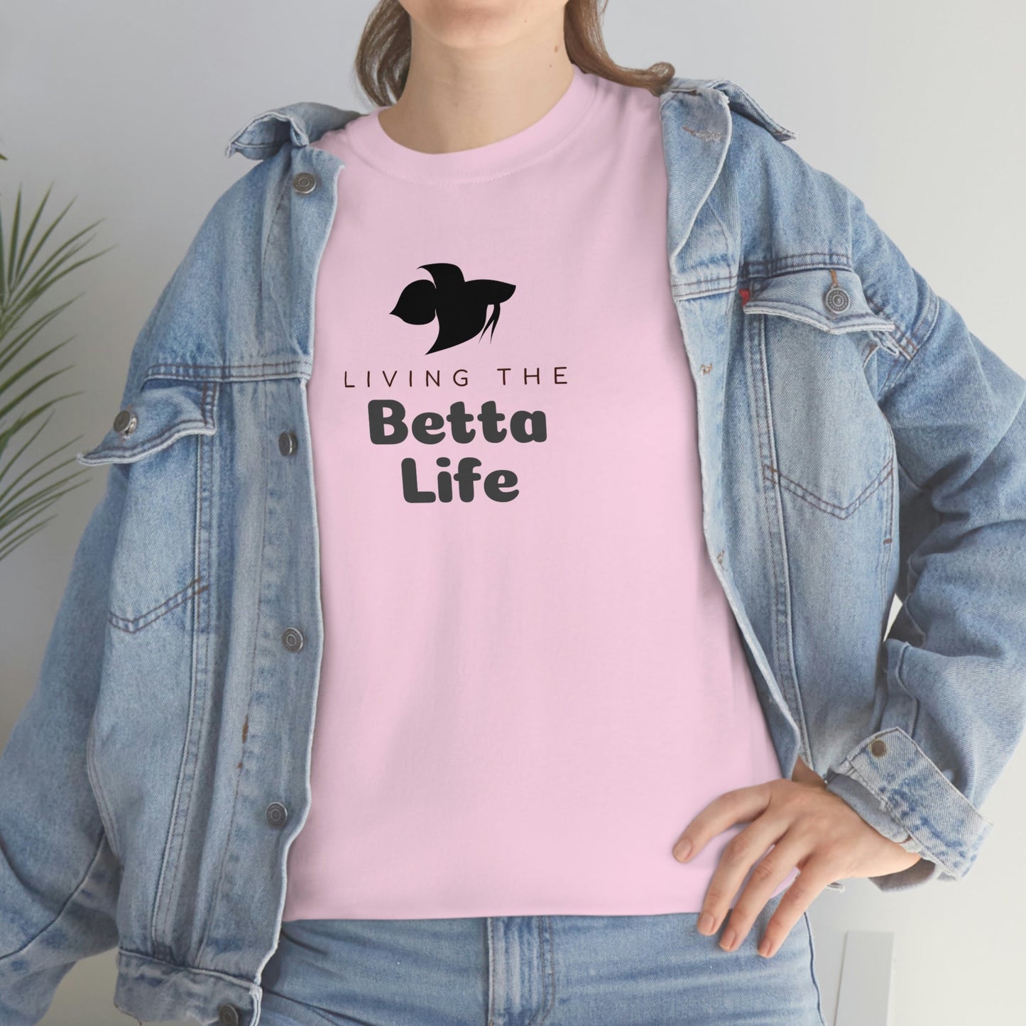 Living the Betta Life Heavy Cotton T-Shirt