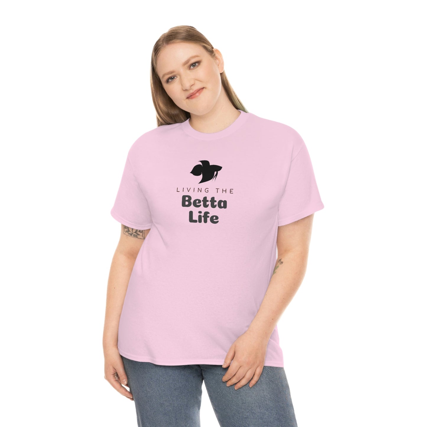 Living the Betta Life Heavy Cotton T-Shirt