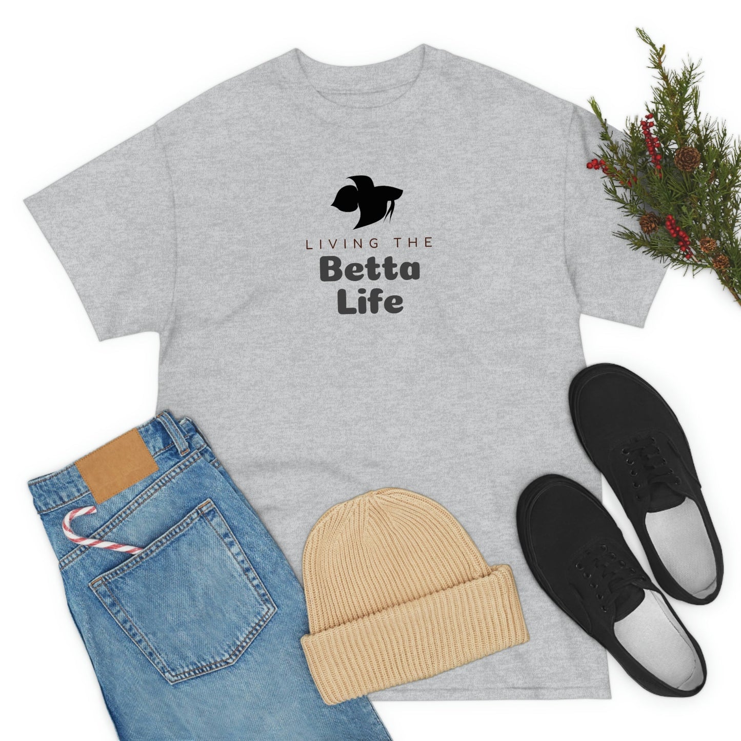 Living the Betta Life Heavy Cotton T-Shirt
