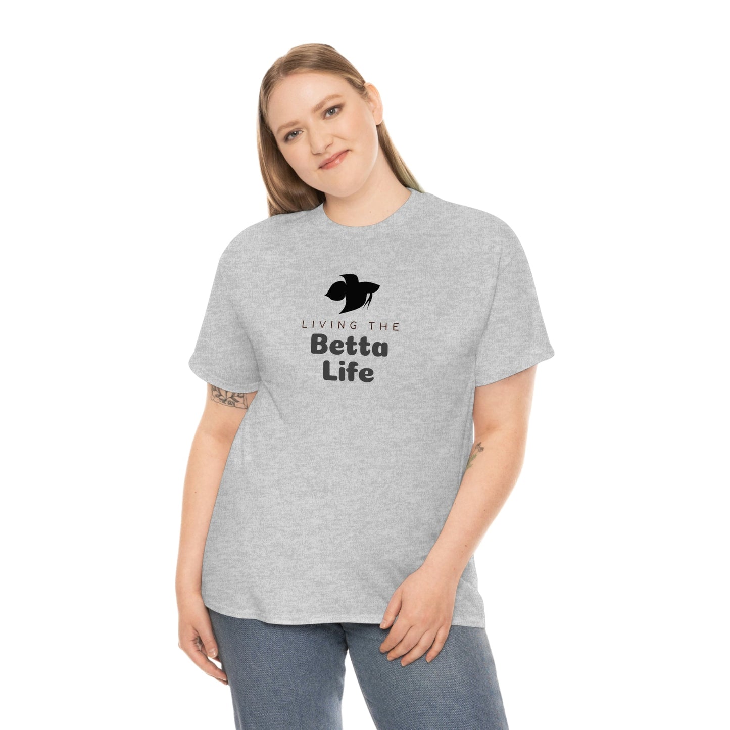 Living the Betta Life Heavy Cotton T-Shirt
