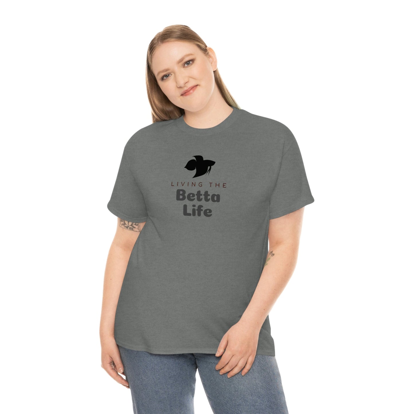 Living the Betta Life Heavy Cotton T-Shirt
