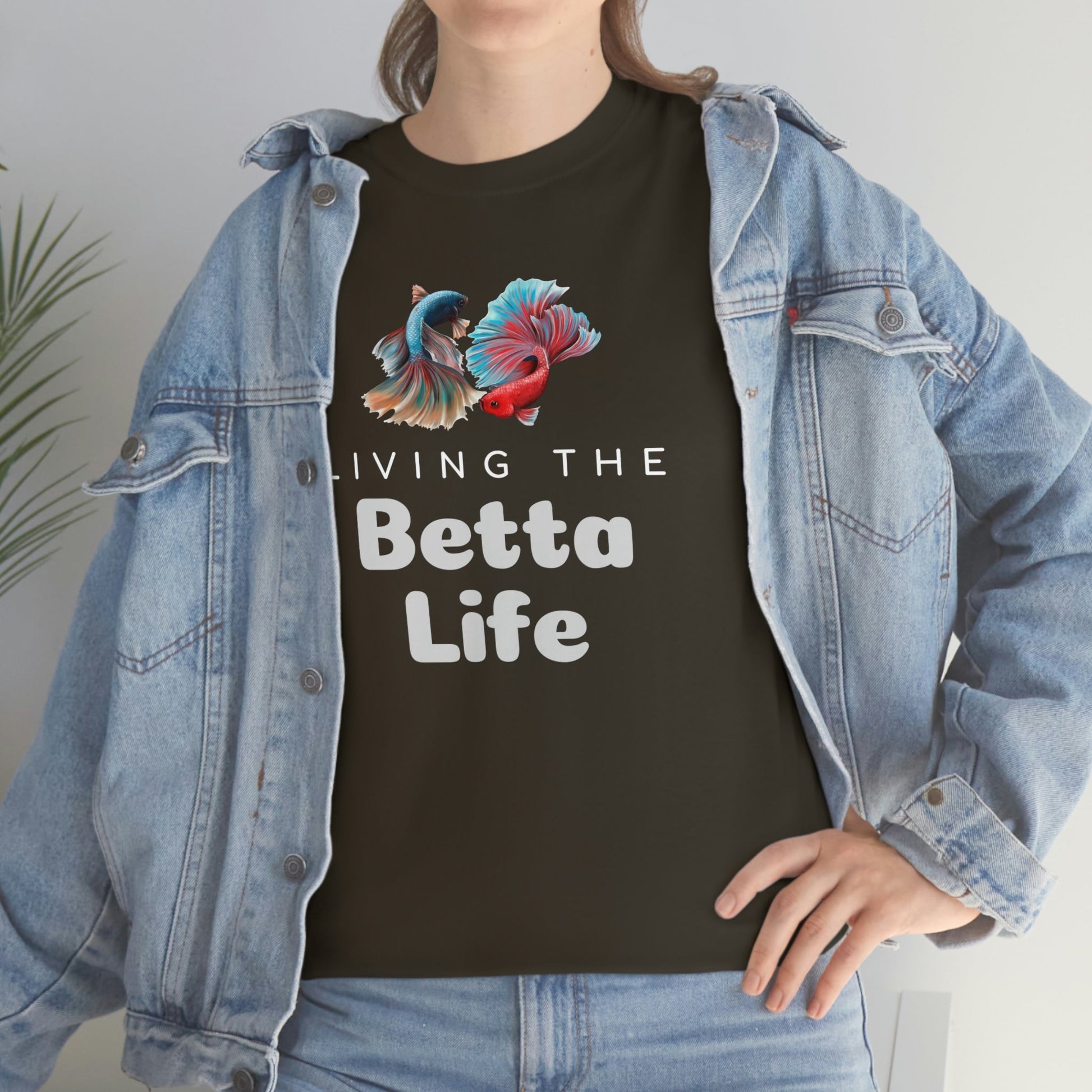 Living the Betta Life Heavy Cotton T-Shirt
