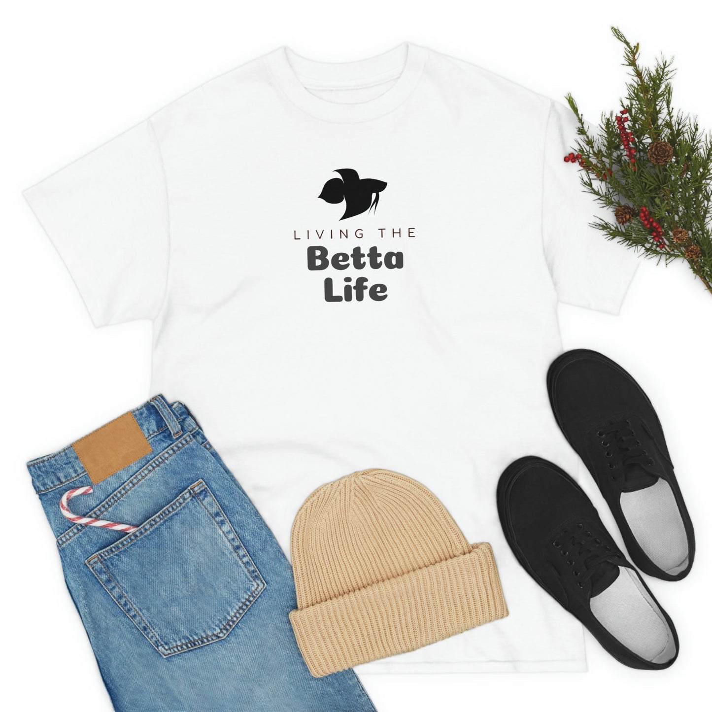 Living the Betta Life Heavy Cotton T-Shirt
