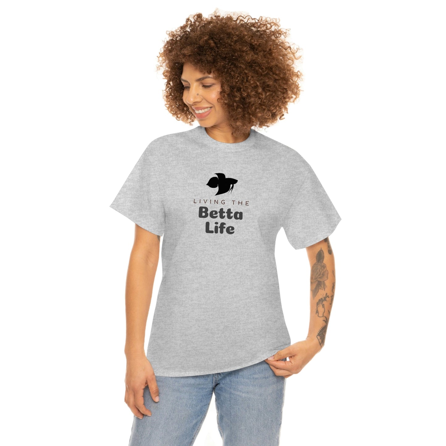 Living the Betta Life Heavy Cotton T-Shirt