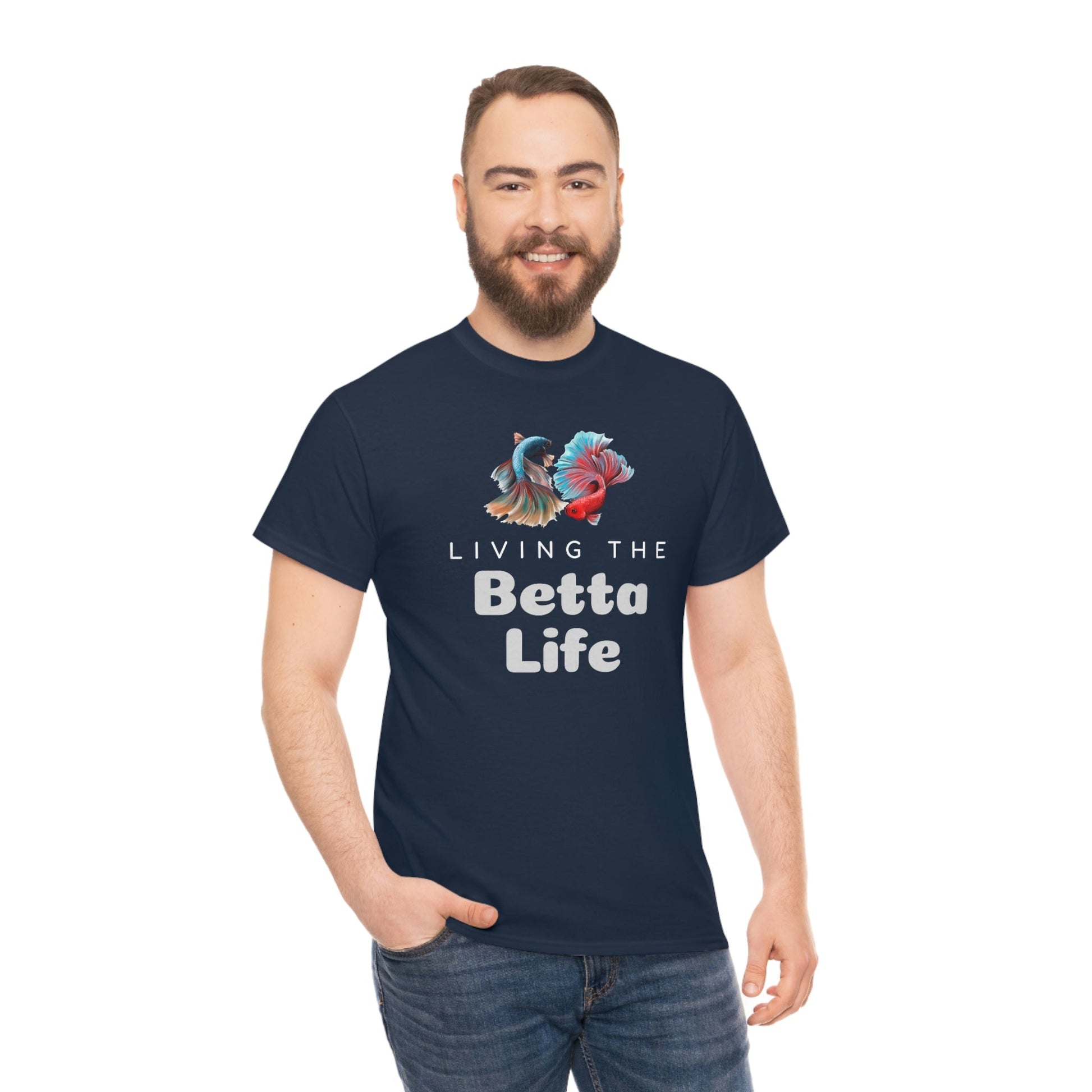 Living the Betta Life Heavy Cotton T-Shirt