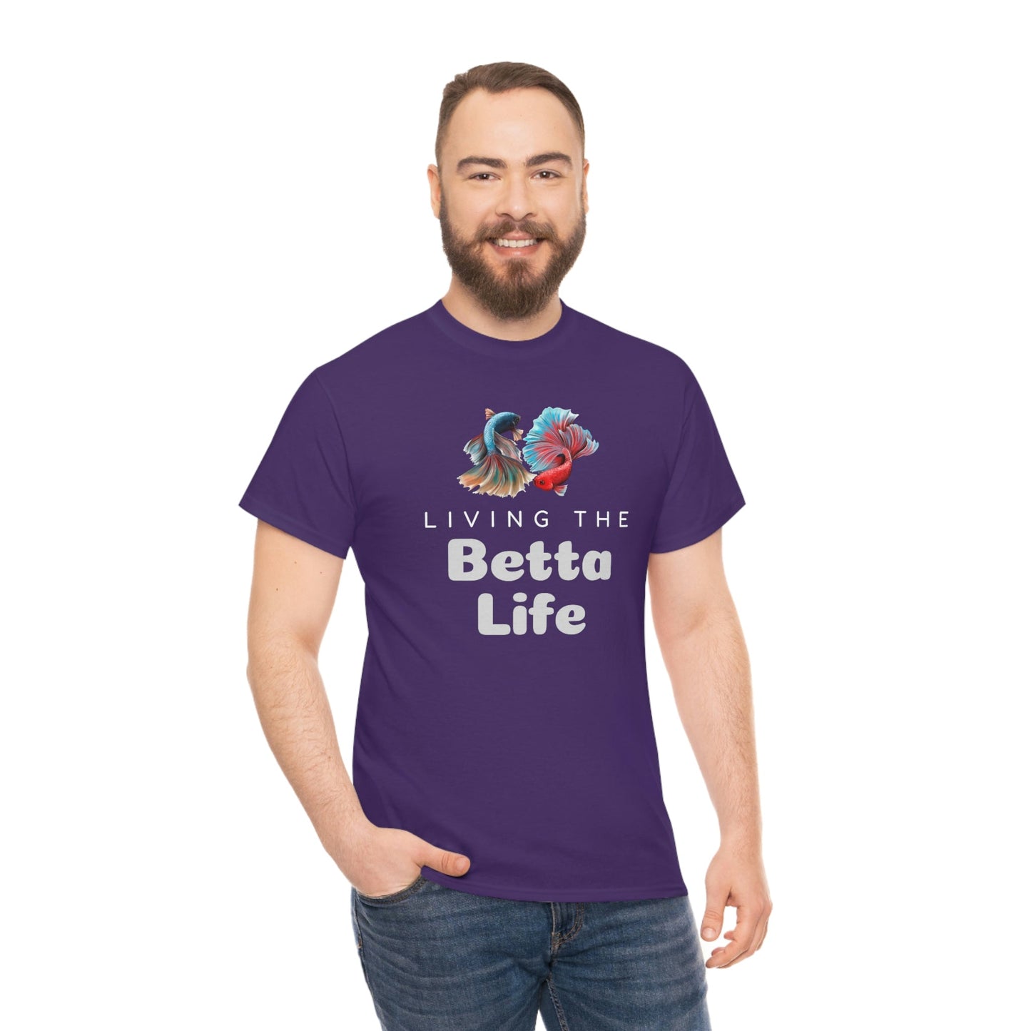 Living the Betta Life Heavy Cotton T-Shirt
