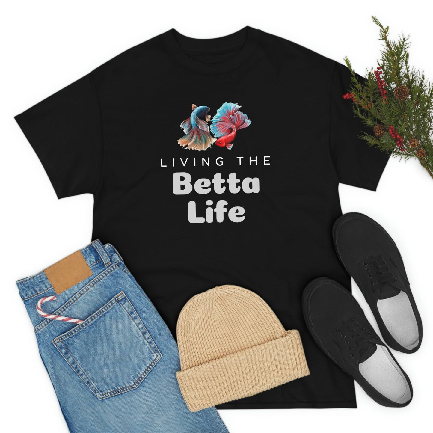 Living the Betta Life Heavy Cotton T-Shirt