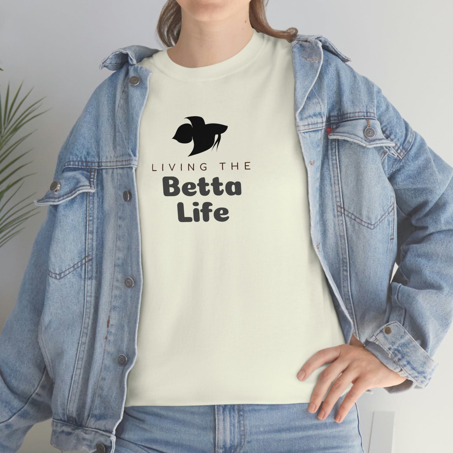 Living the Betta Life Heavy Cotton T-Shirt