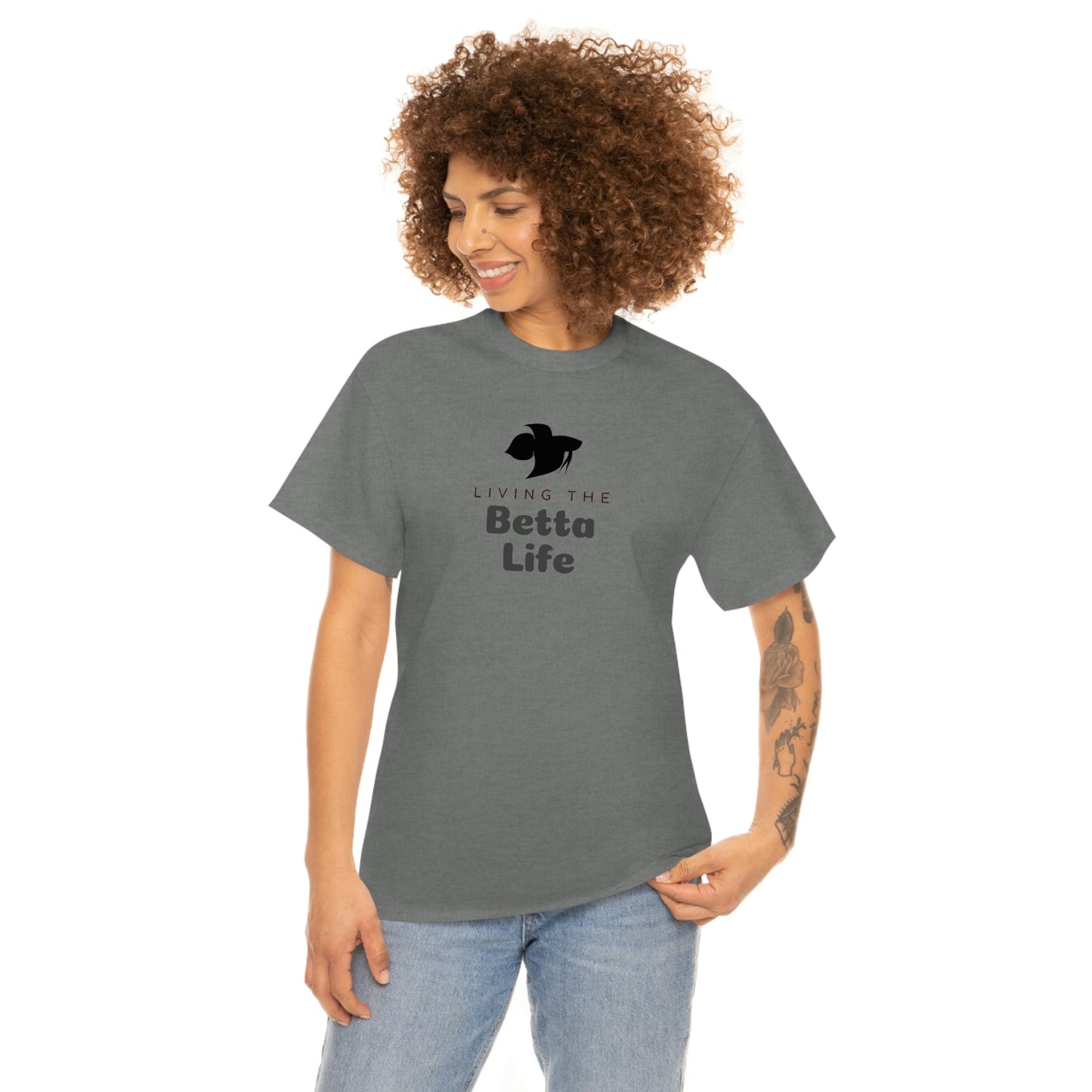 Living the Betta Life Heavy Cotton T-Shirt