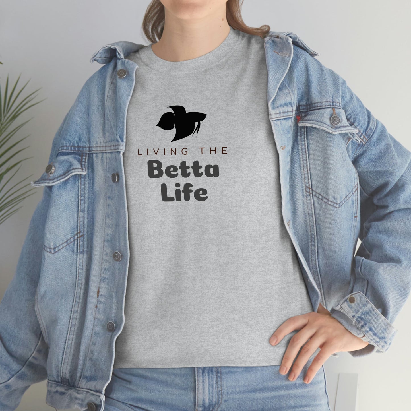 Living the Betta Life Heavy Cotton T-Shirt