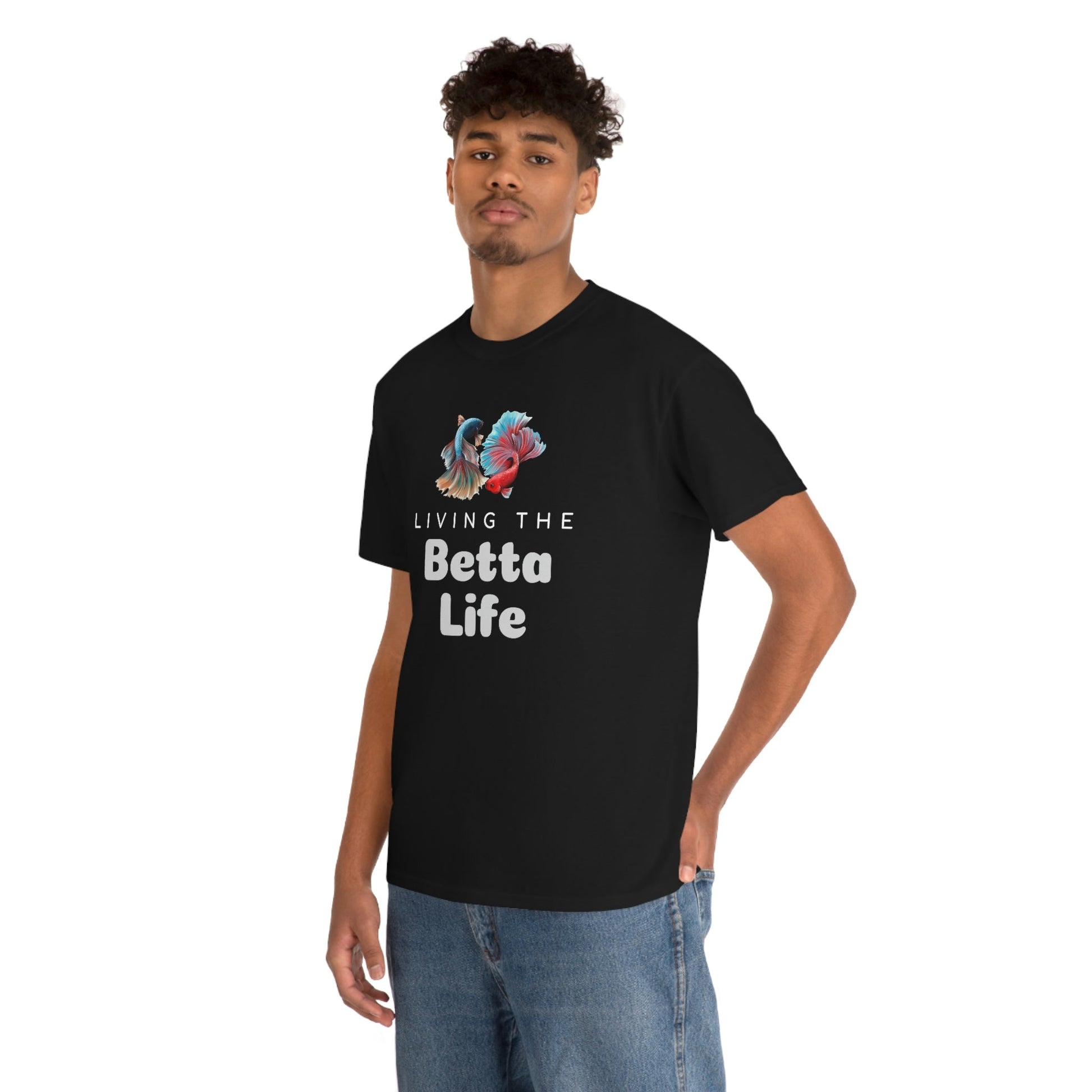 Living the Betta Life Heavy Cotton T-Shirt