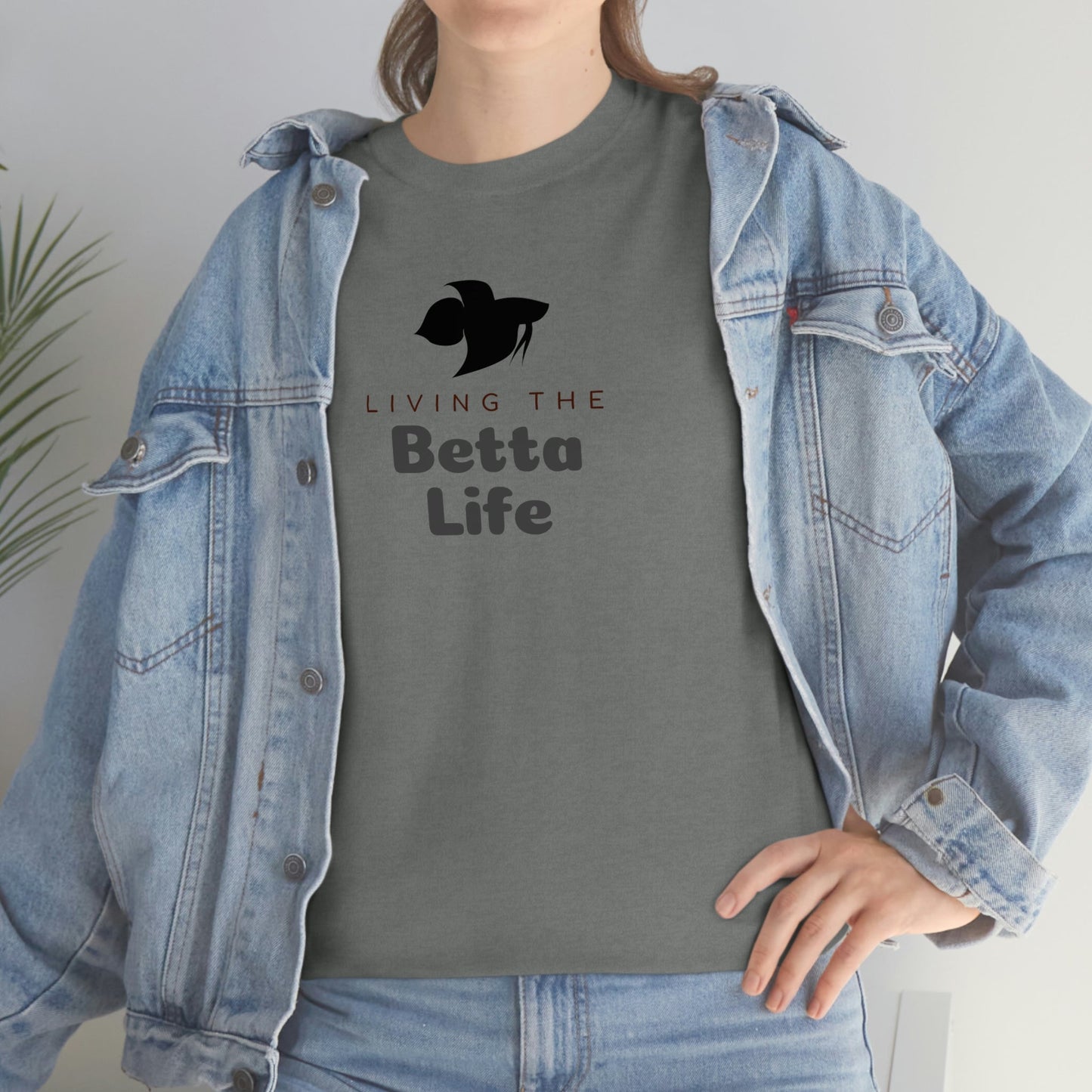 Living the Betta Life Heavy Cotton T-Shirt