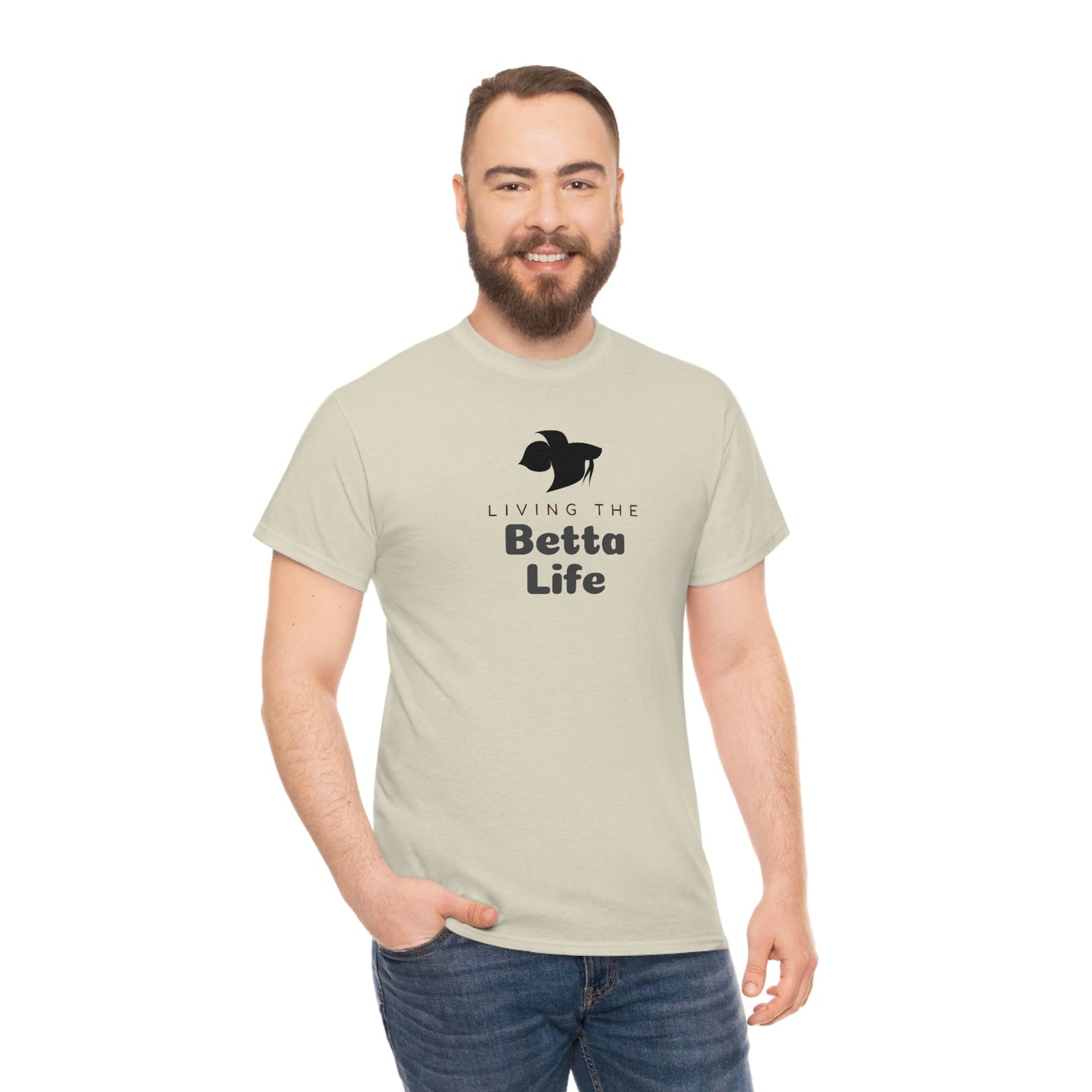 Living the Betta Life Heavy Cotton T-Shirt