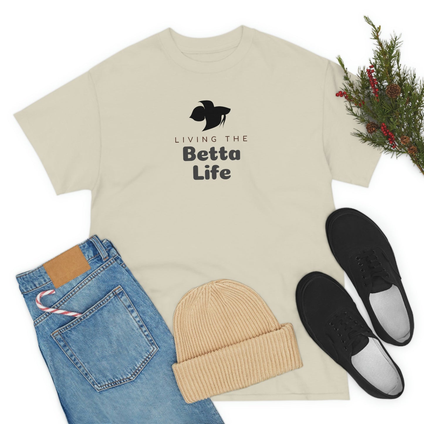 Living the Betta Life Heavy Cotton T-Shirt