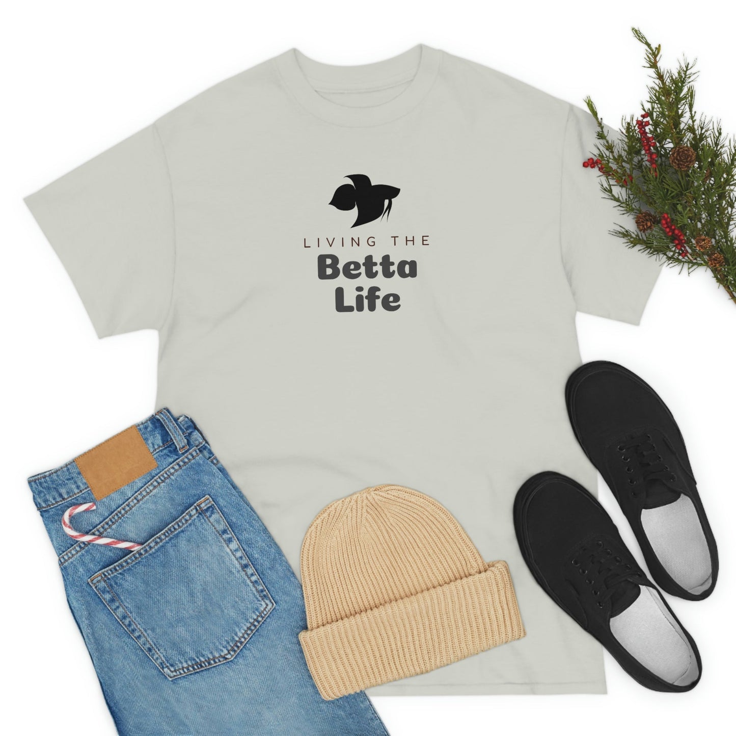 Living the Betta Life Heavy Cotton T-Shirt