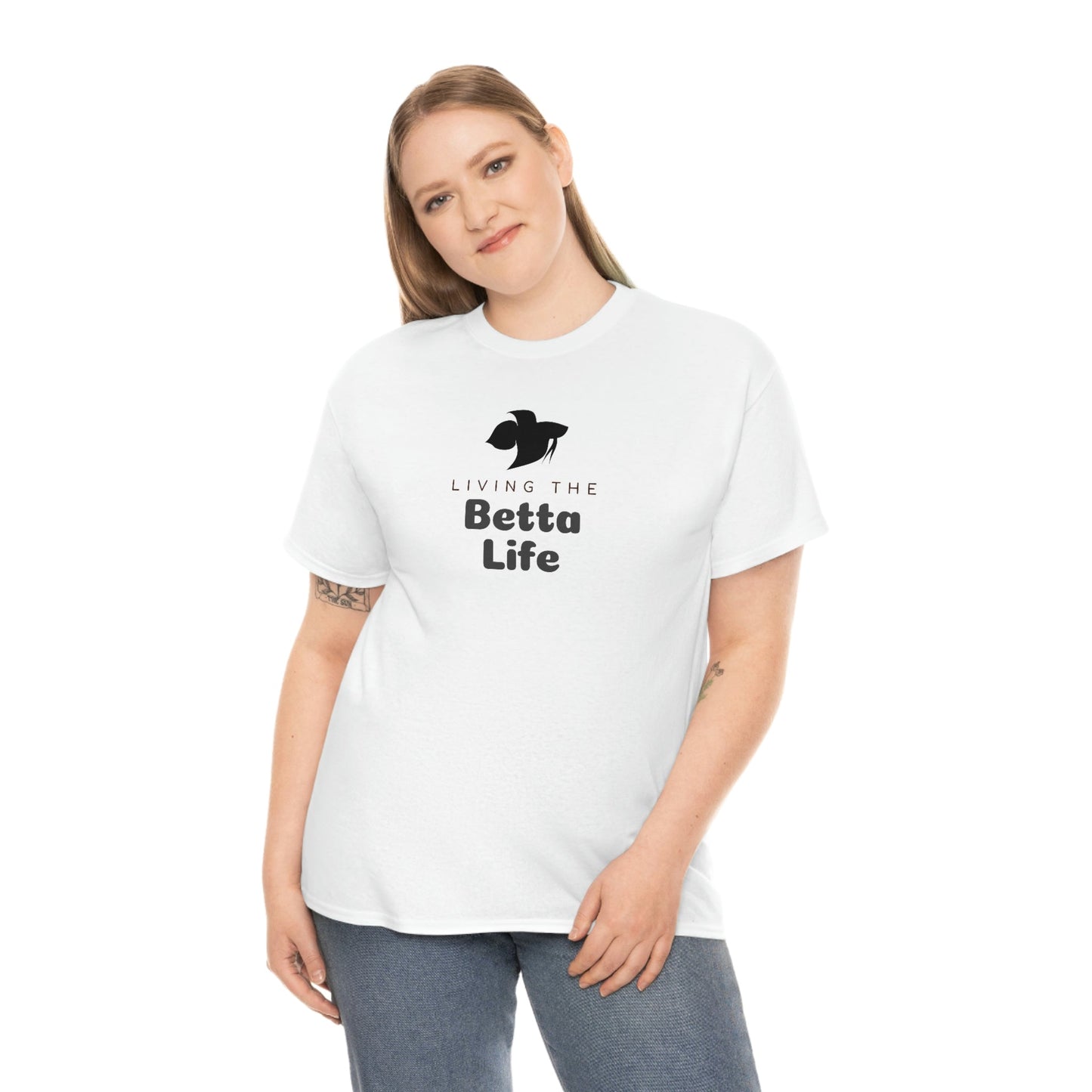 Living the Betta Life Heavy Cotton T-Shirt