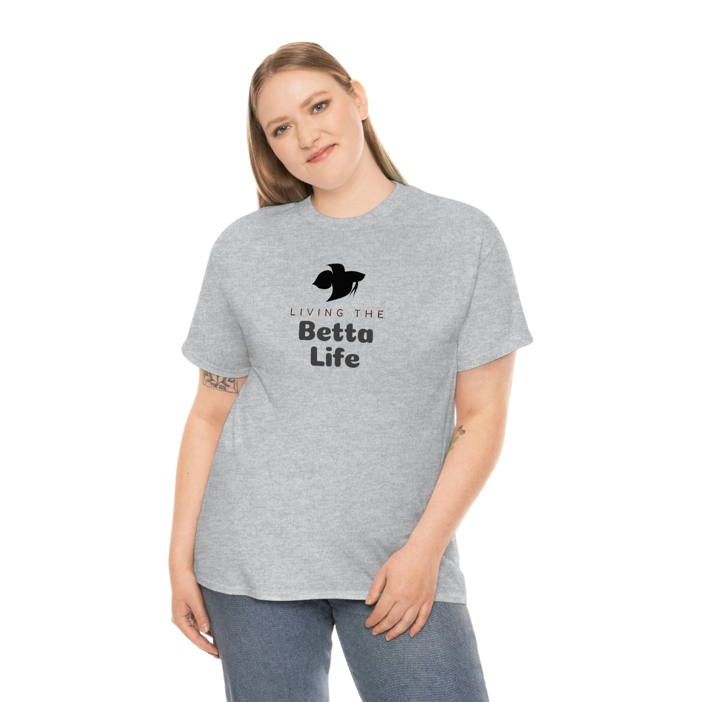 Living the Betta Life Heavy Cotton T-Shirt