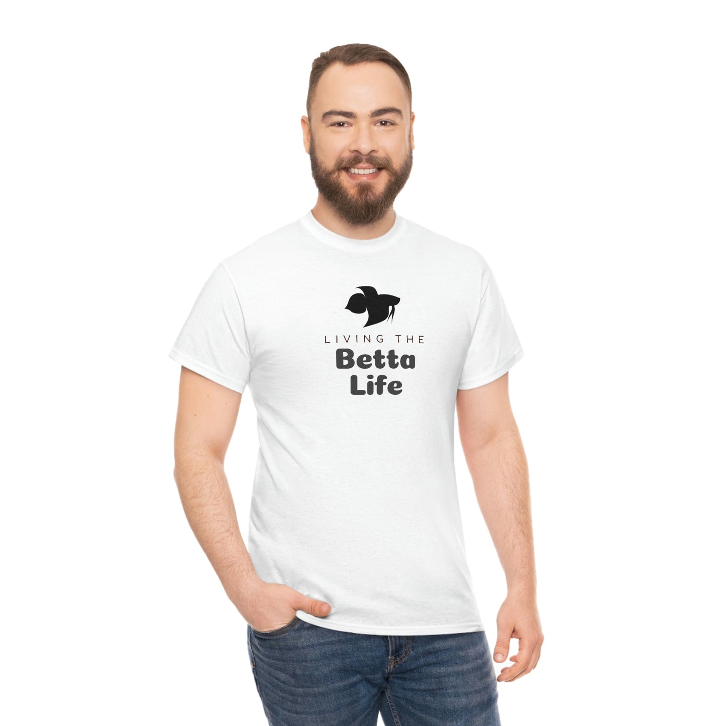 Living the Betta Life Heavy Cotton T-Shirt