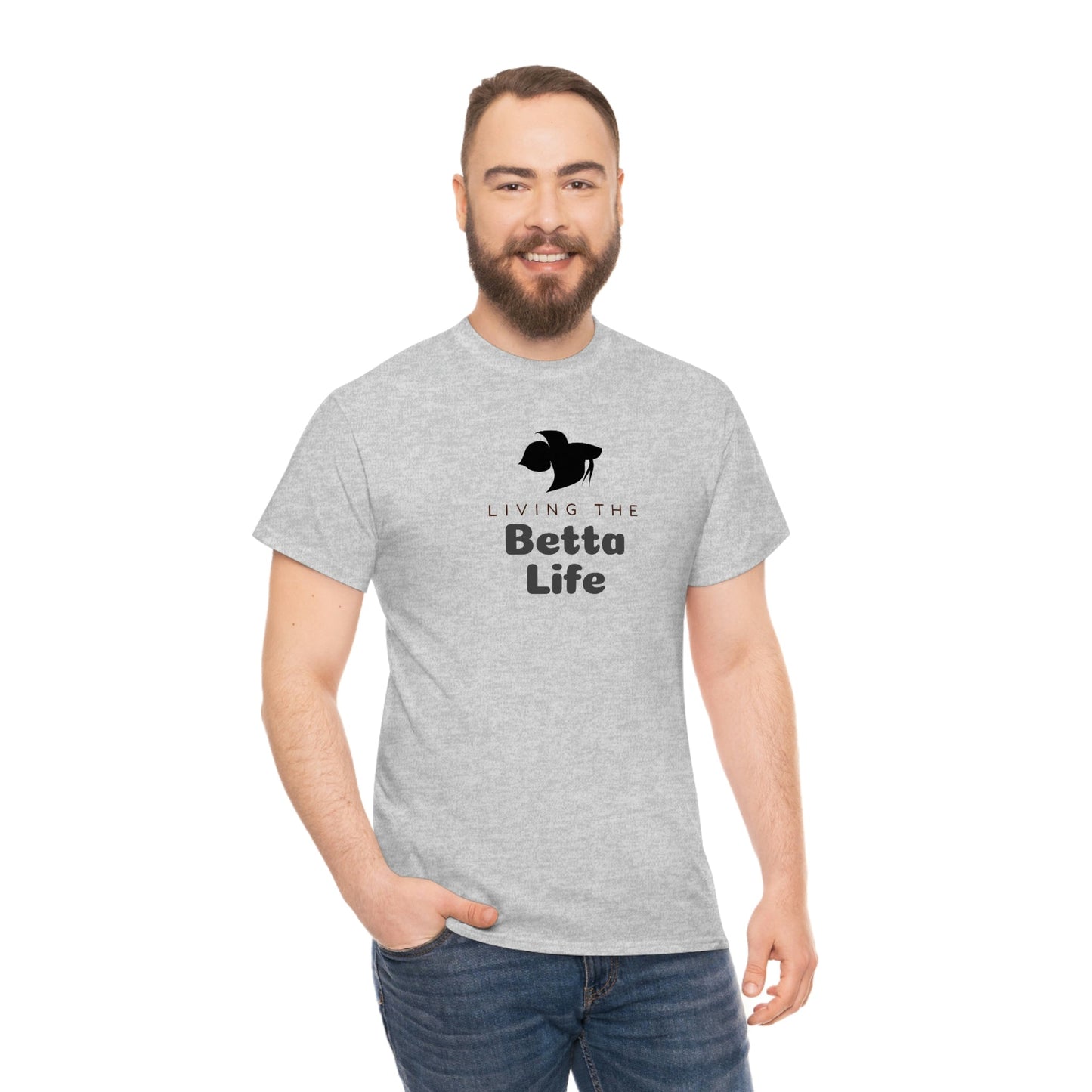 Living the Betta Life Heavy Cotton T-Shirt