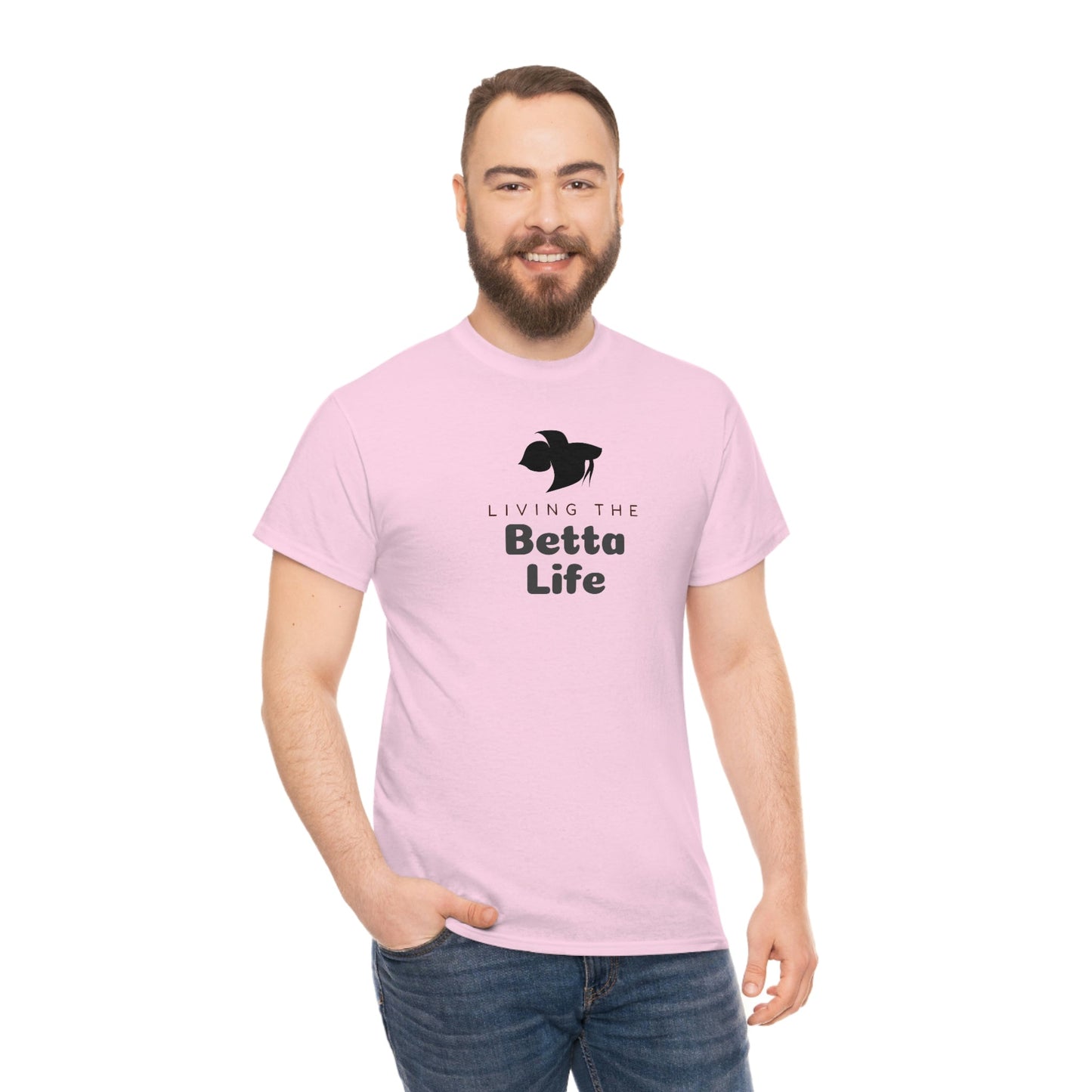 Living the Betta Life Heavy Cotton T-Shirt