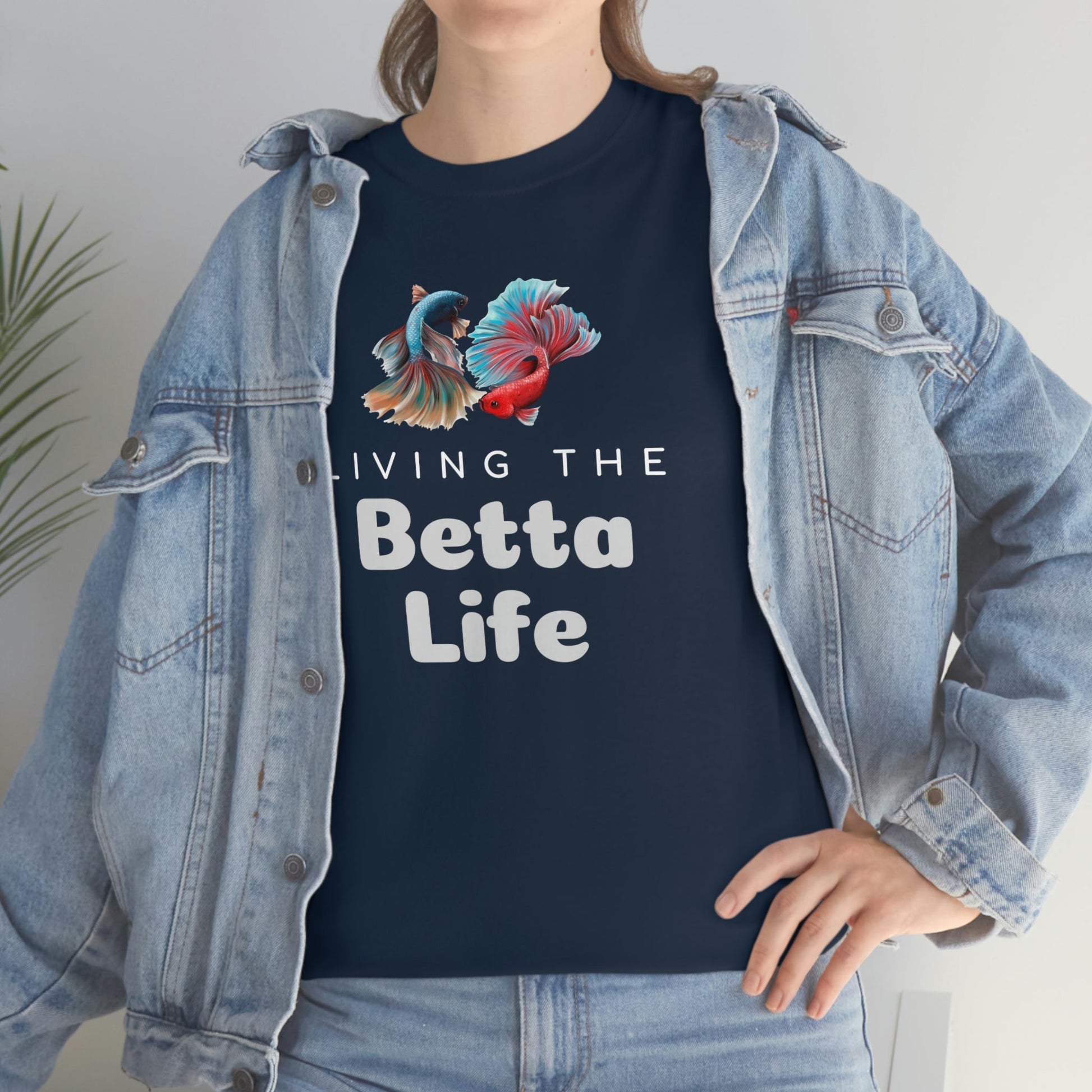 Living the Betta Life Heavy Cotton T-Shirt