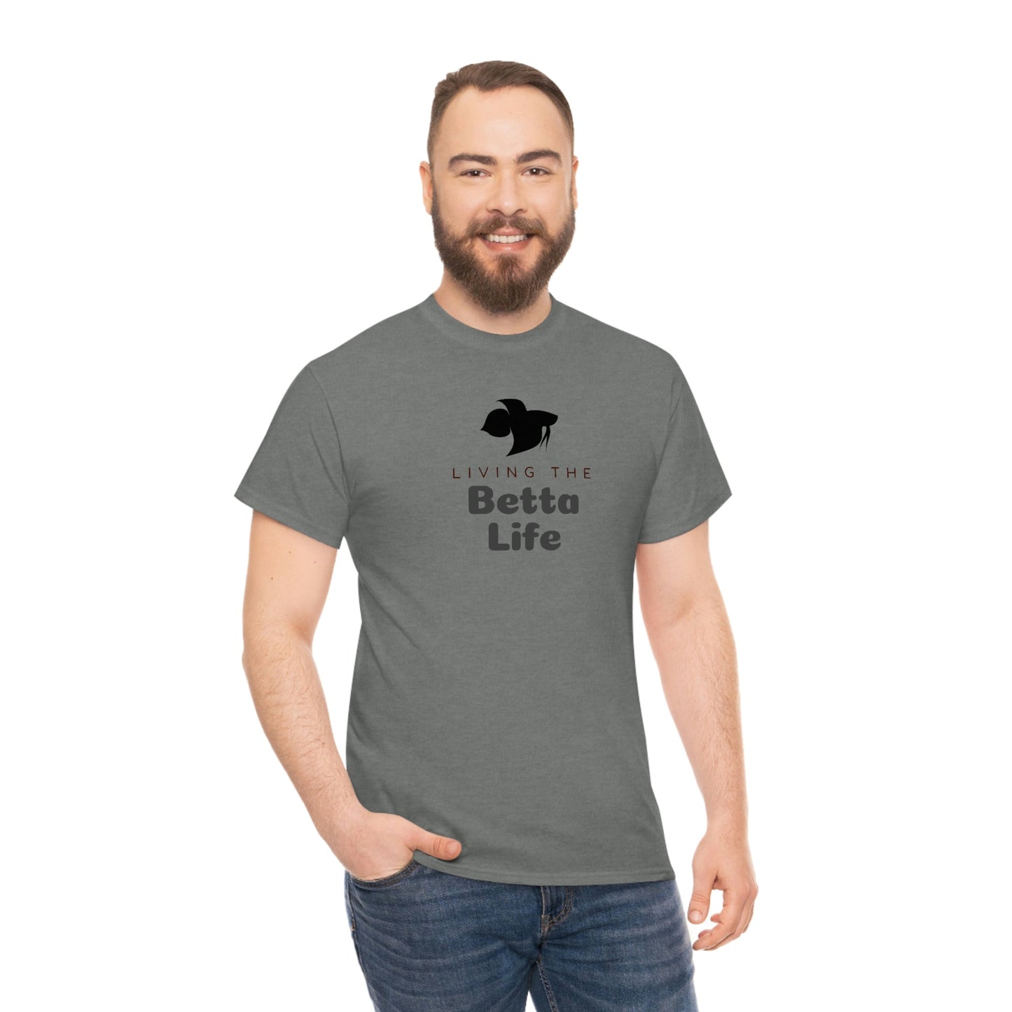 Living the Betta Life Heavy Cotton T-Shirt