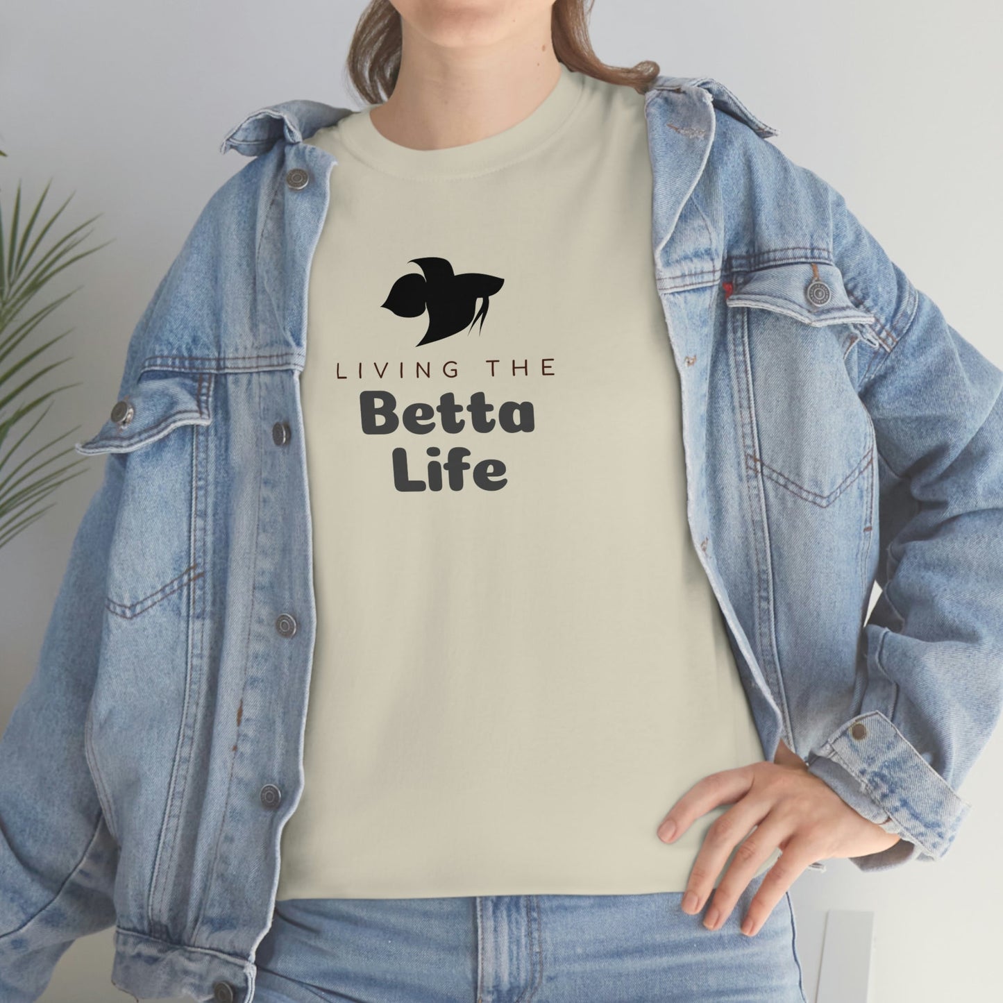 Living the Betta Life Heavy Cotton T-Shirt