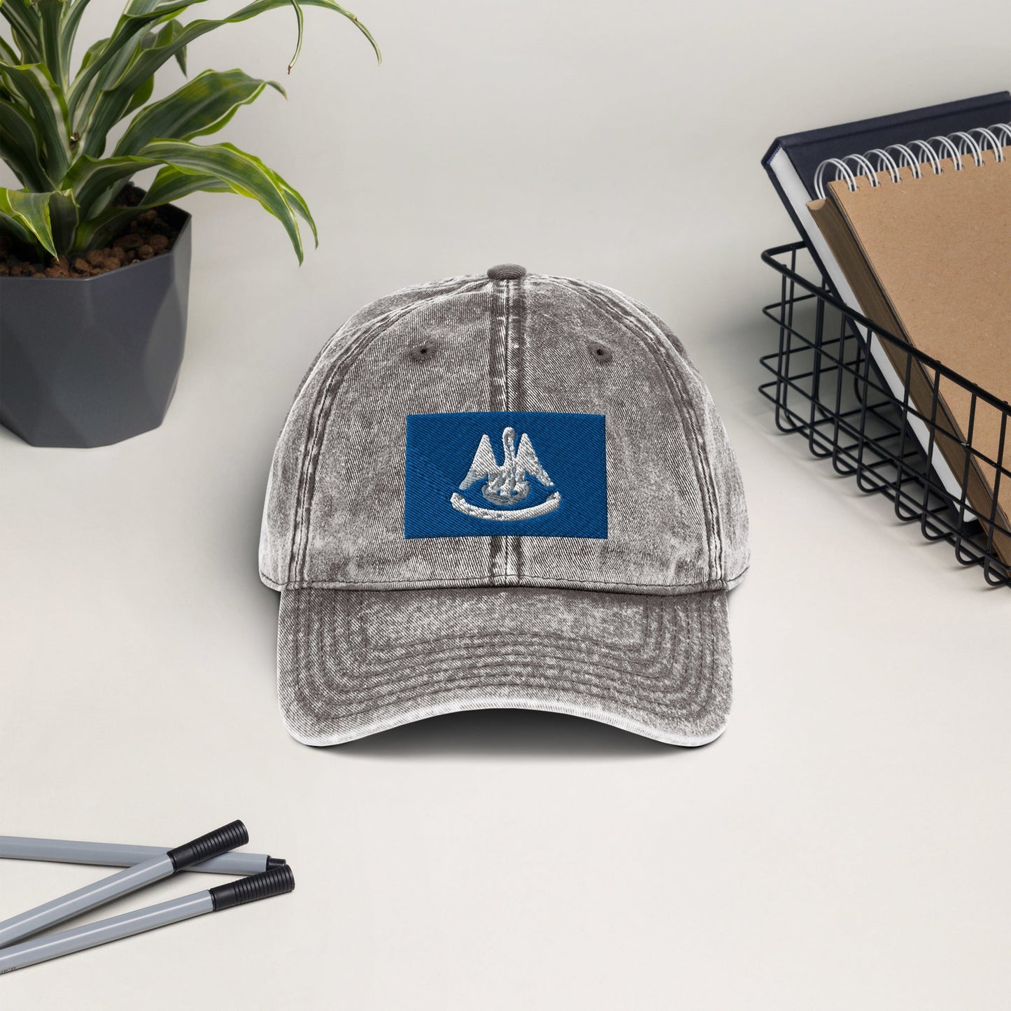 Louisiana Flag Vintage Cotton Twill Cap