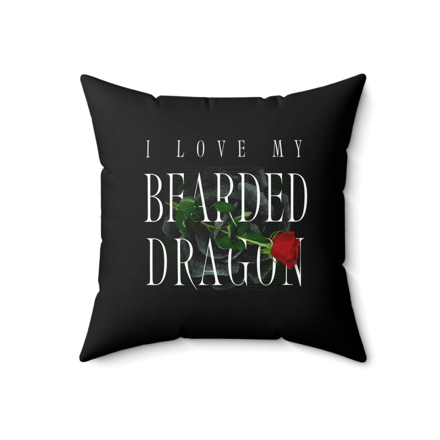 Love My Bearded Dragon Square Pillow