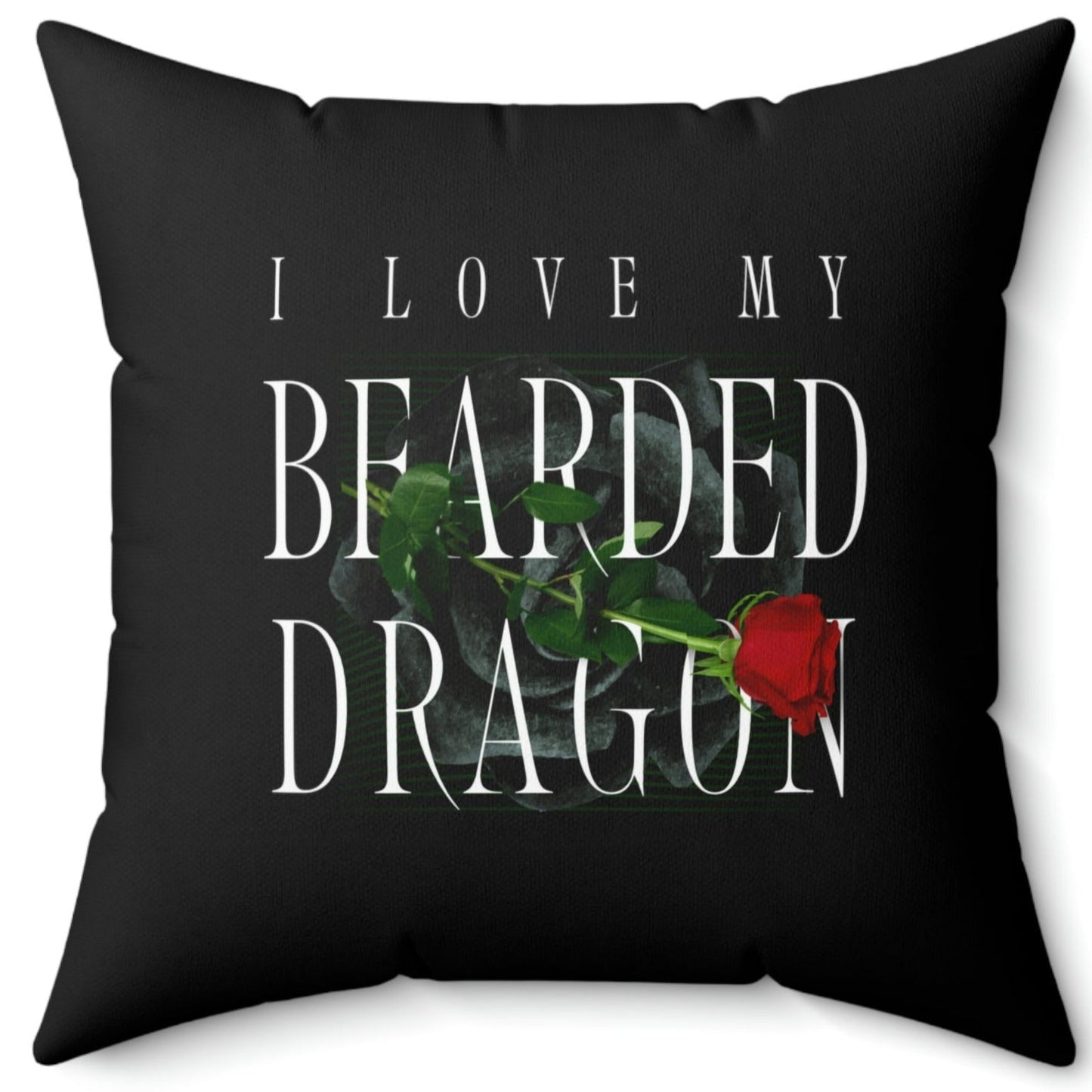 Love My Bearded Dragon Square Pillow