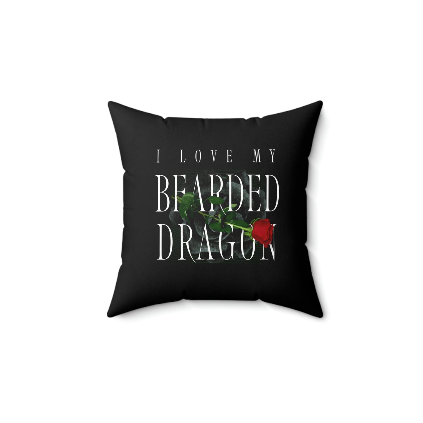Love My Bearded Dragon Square Pillow